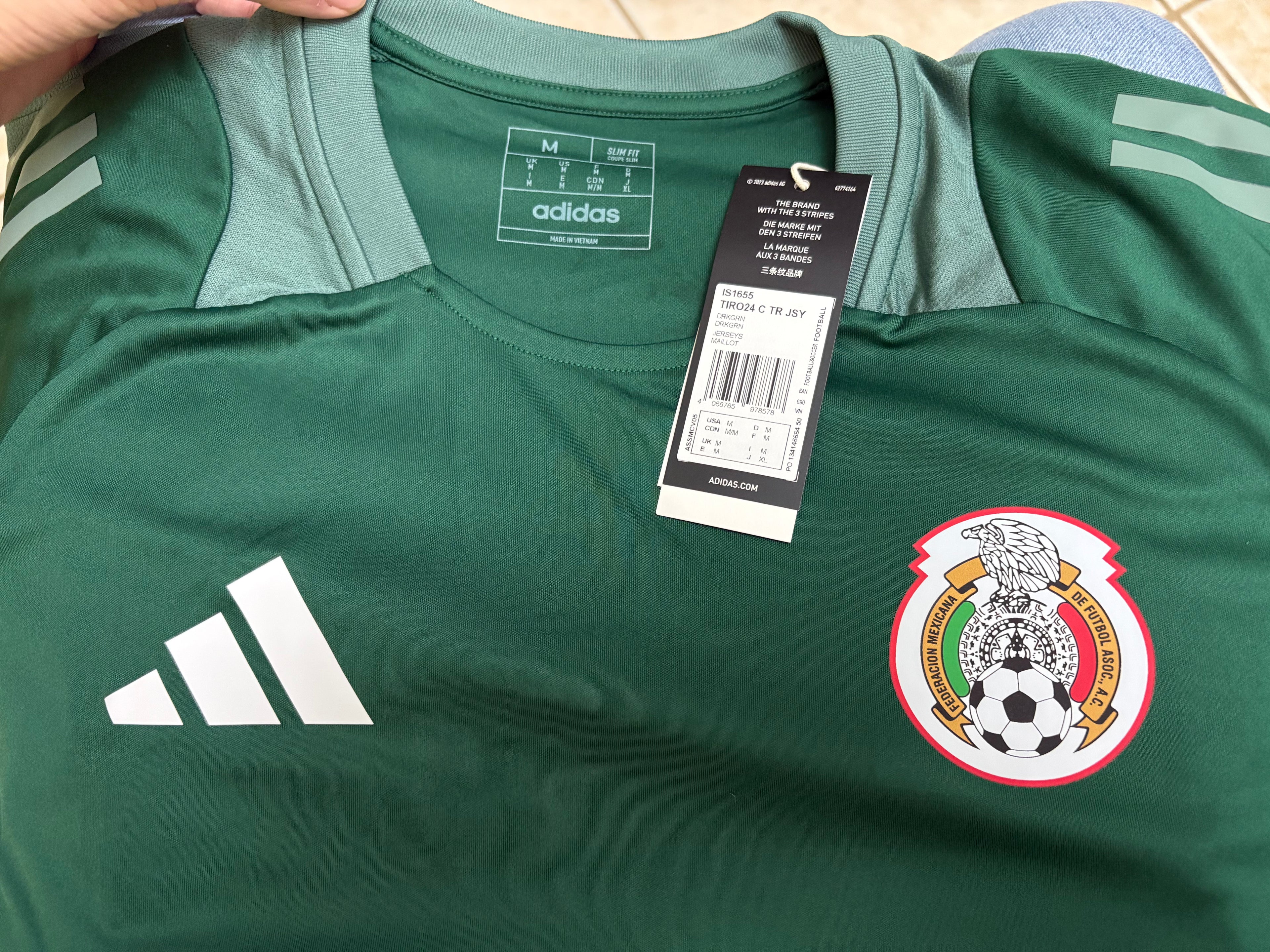Jersey de entrenamiento Tiro 24 Competition (CON ESCUDO SELECCIÓN NACIONAL DE MÉXICO APLICADO)