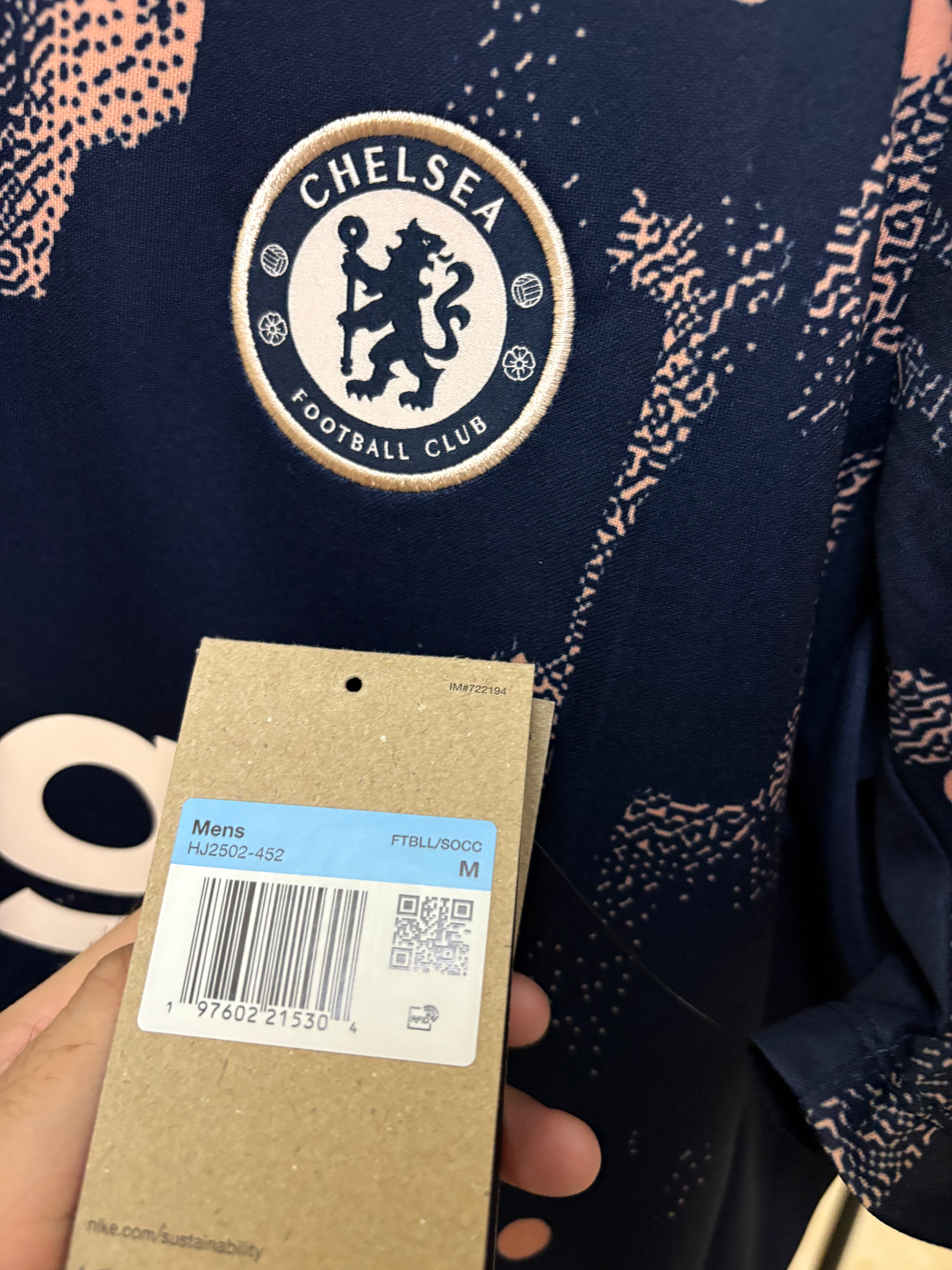 Jersey prematch Chelsea Football Club