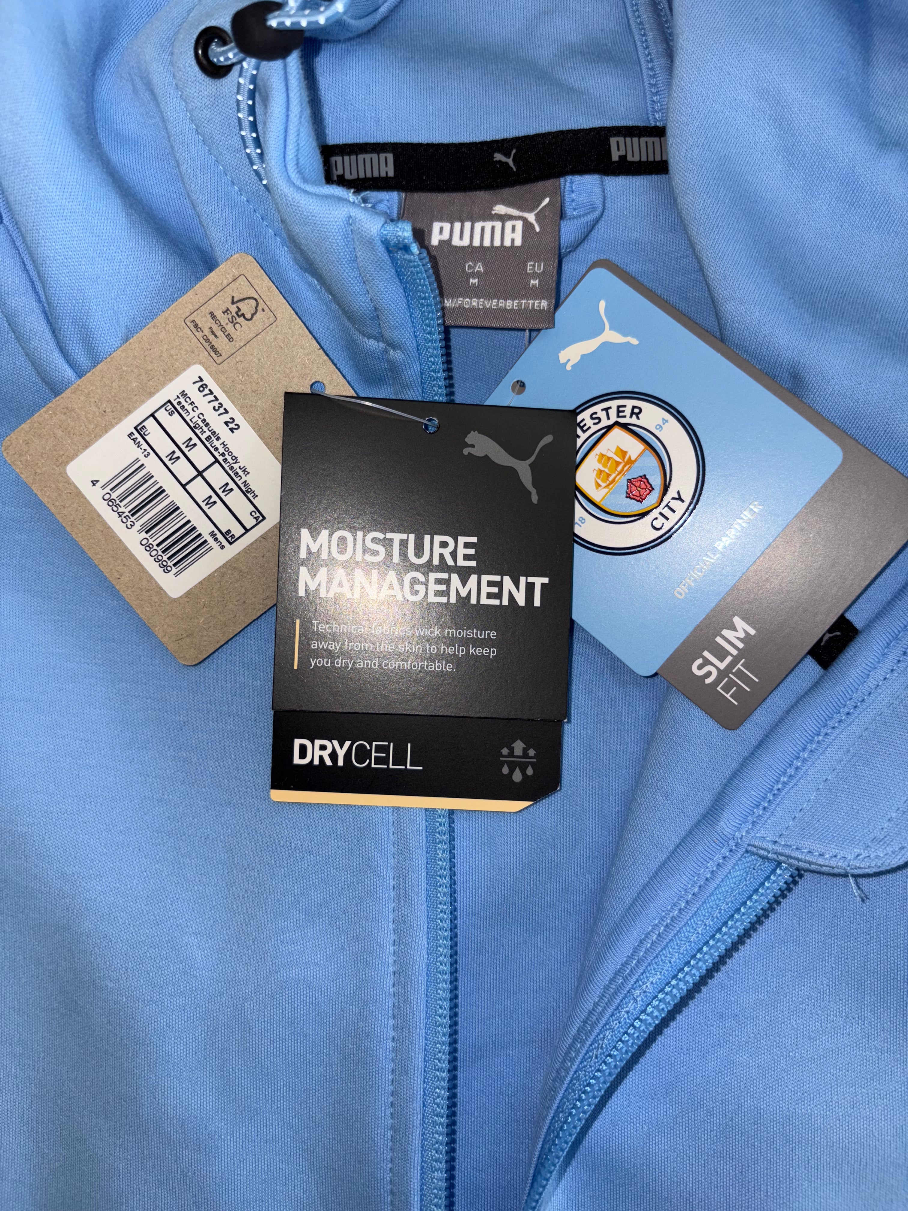 Chamarra con cierre y capucha Manchester City