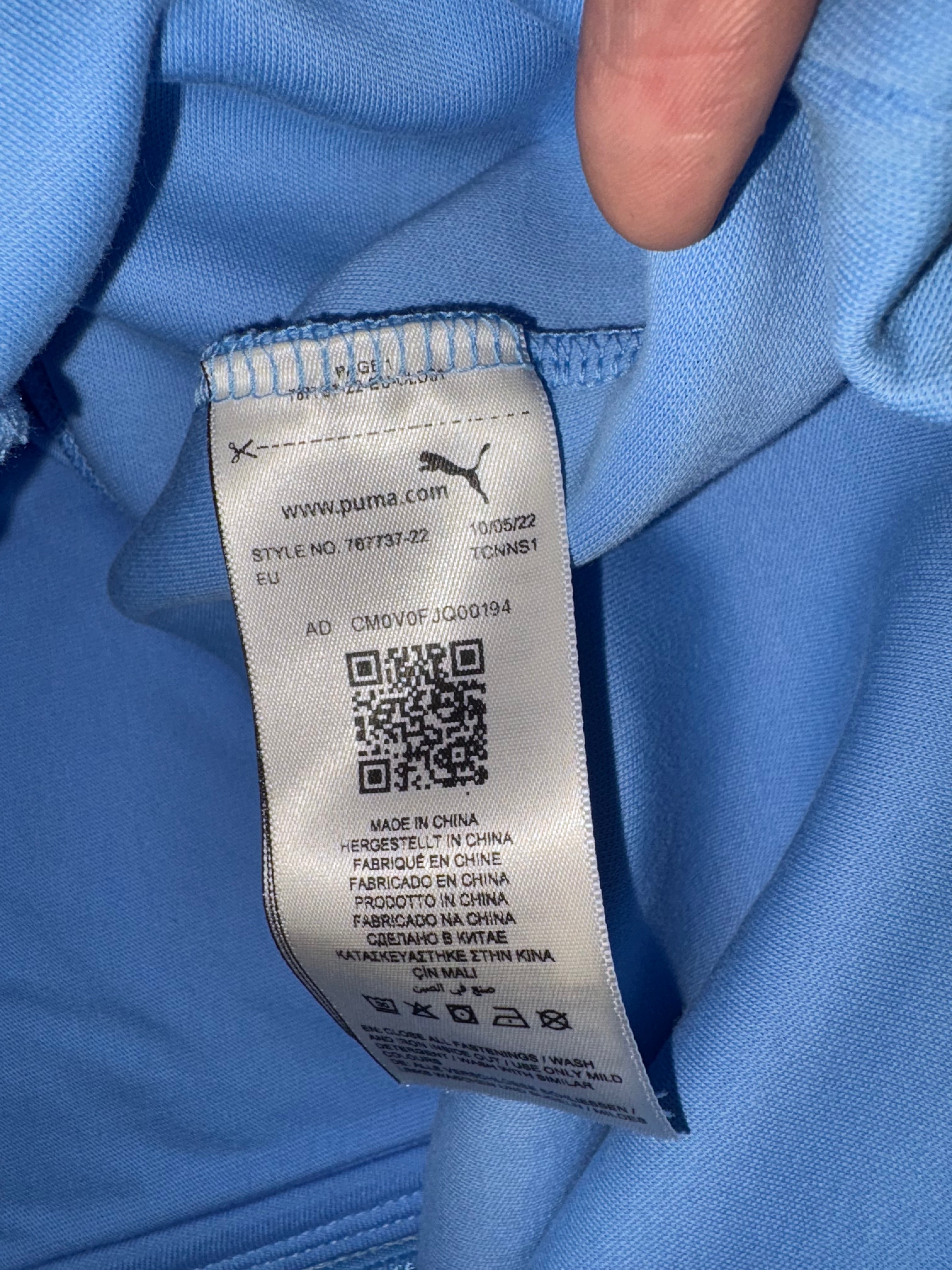 Chamarra con cierre y capucha Manchester City