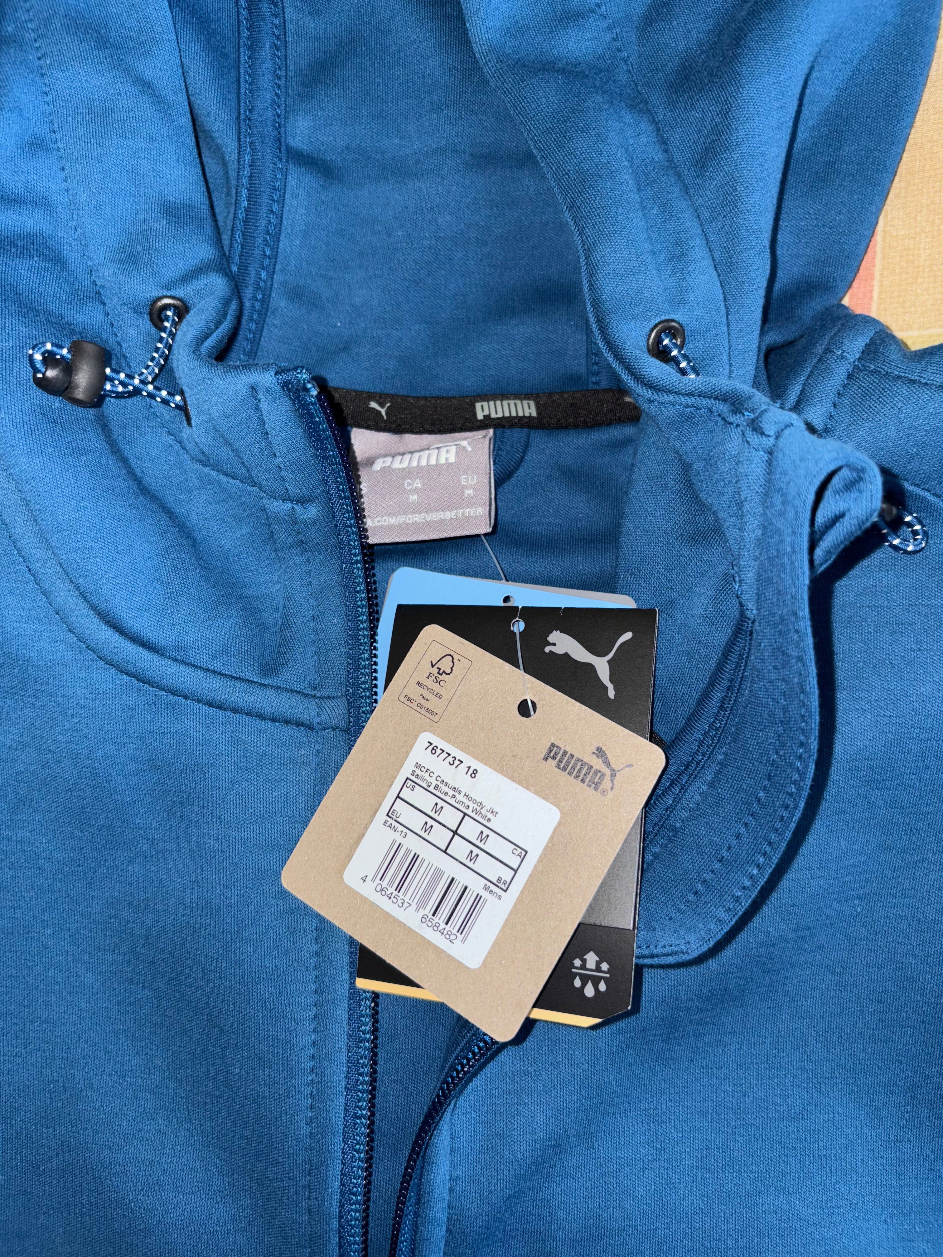 Chamarra con capucha (Hoody) azul Navy Manchester City.