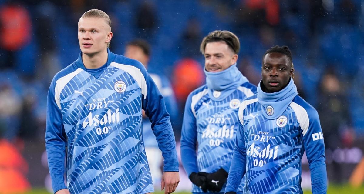 Sudadera prematch Manchester City