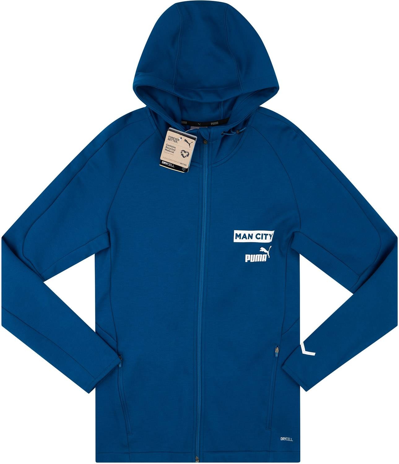 Chamarra con capucha (Hoody) azul Navy Manchester City.