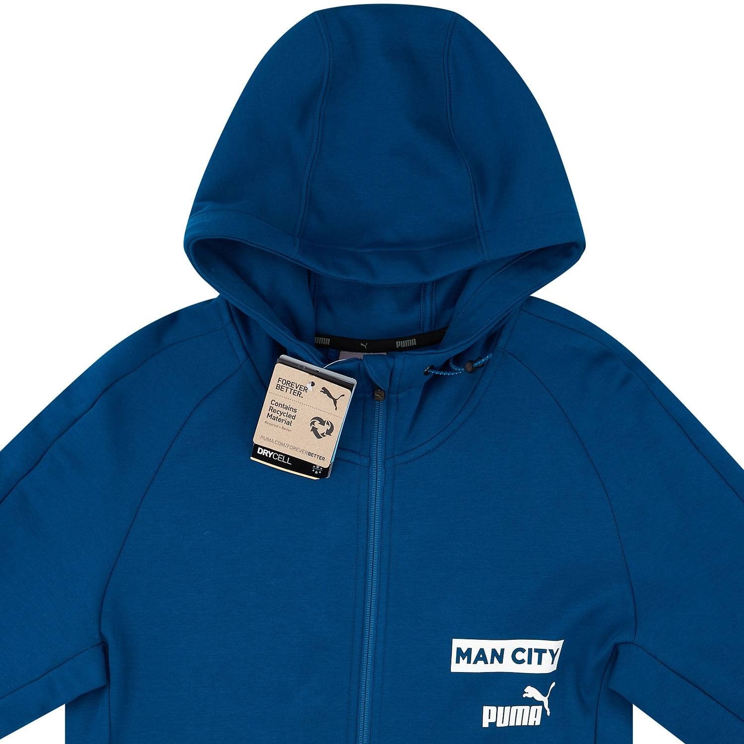 Chamarra con capucha (Hoody) azul Navy Manchester City.