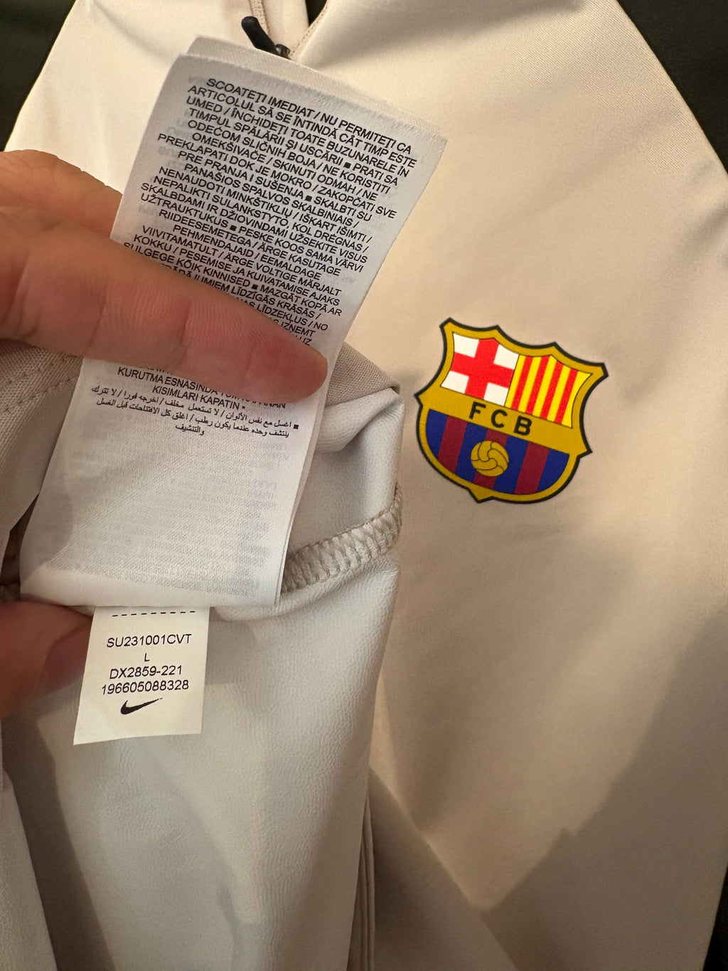 Sudadera de entrenamiento impermeable (Storm-fit) FC Barcelona