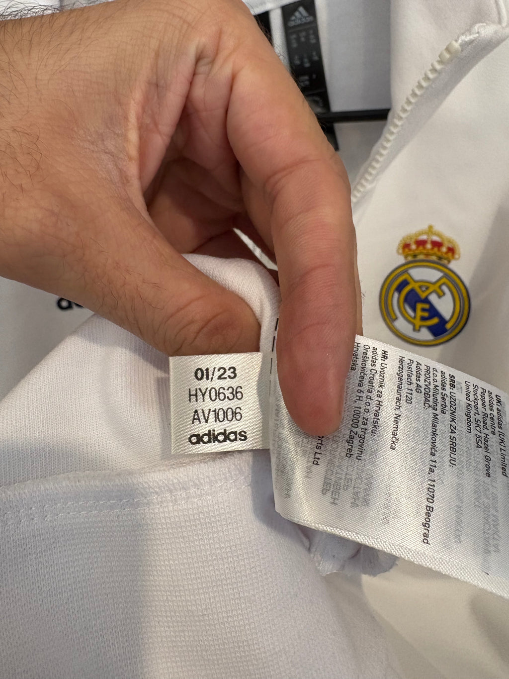 Chamarra Anthem Real Madrid (PARA NIÑOS)