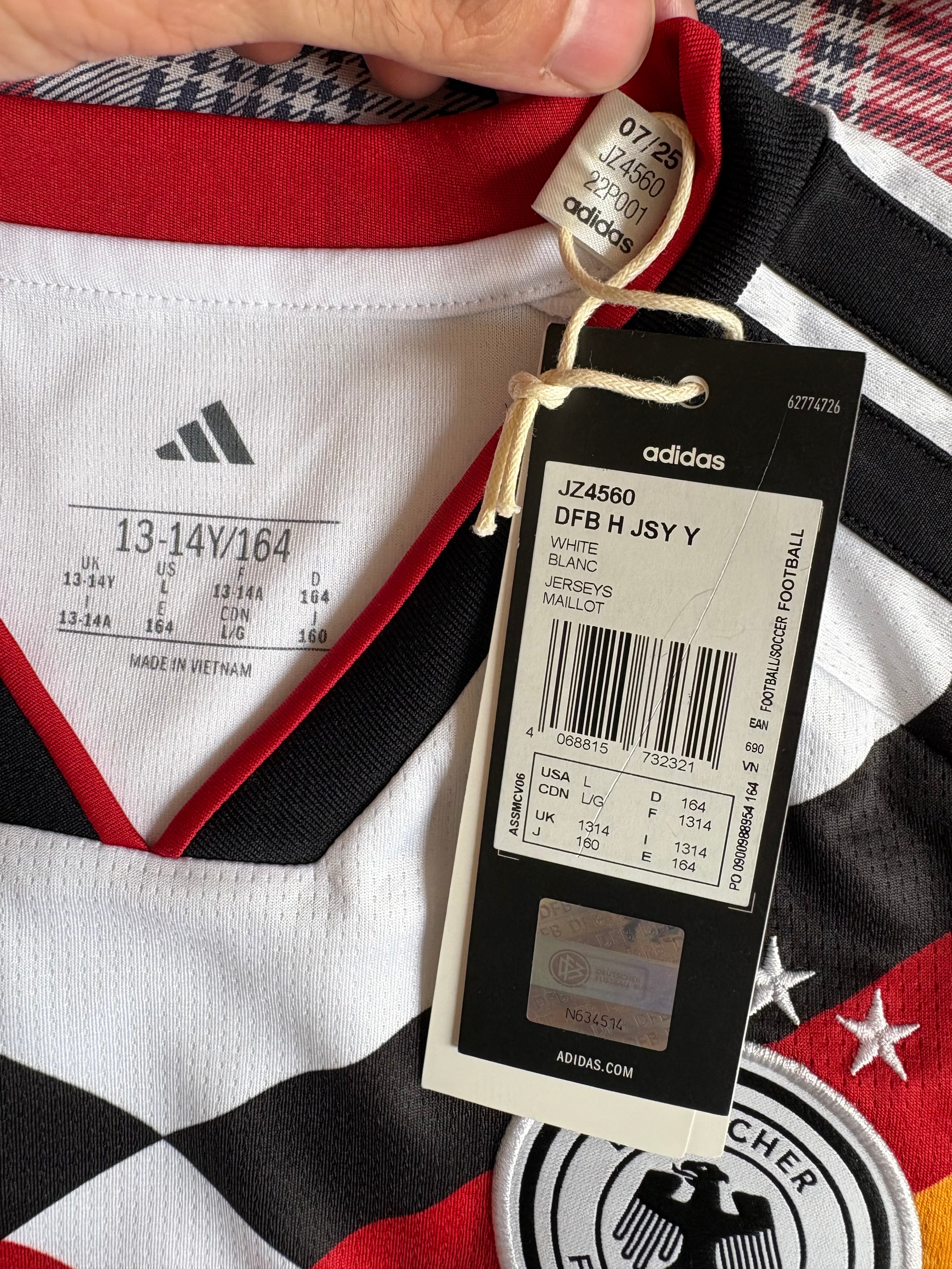 Jersey local Selección Nacional de Alemania (PARA NIÑOS)