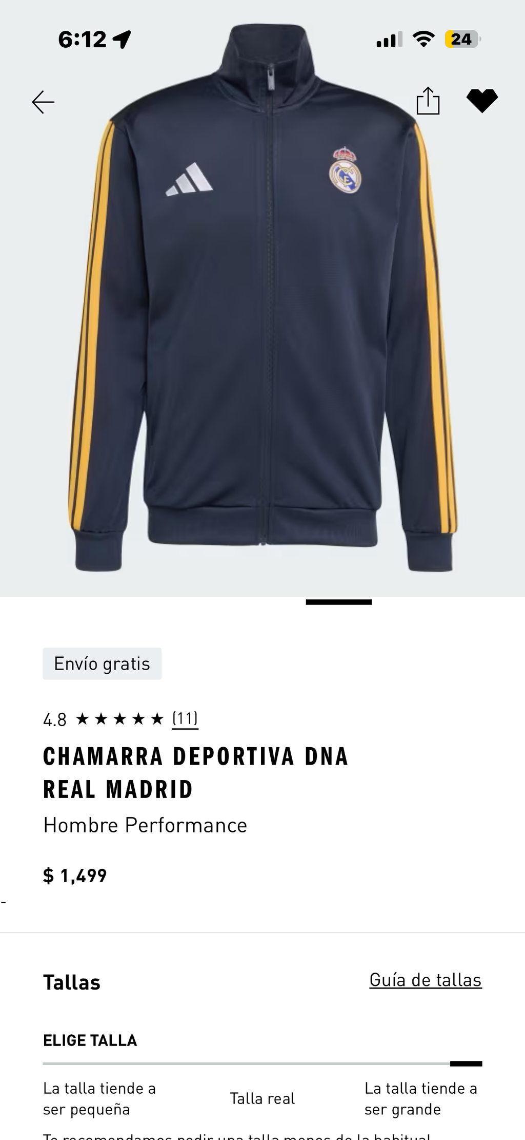 Chamarra DNA Real Madrid