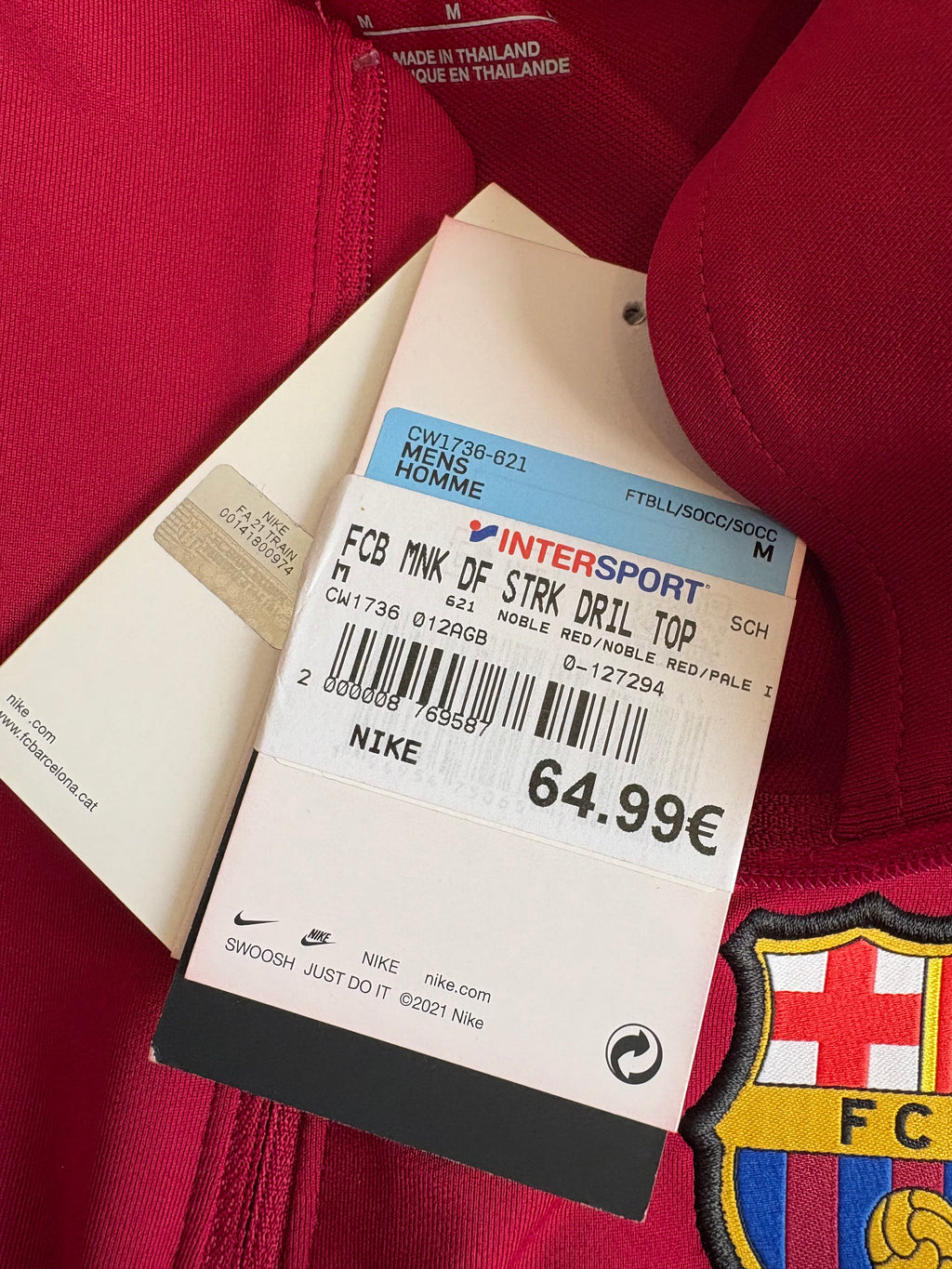 Sudadera de entrenamiento FC Barcelona