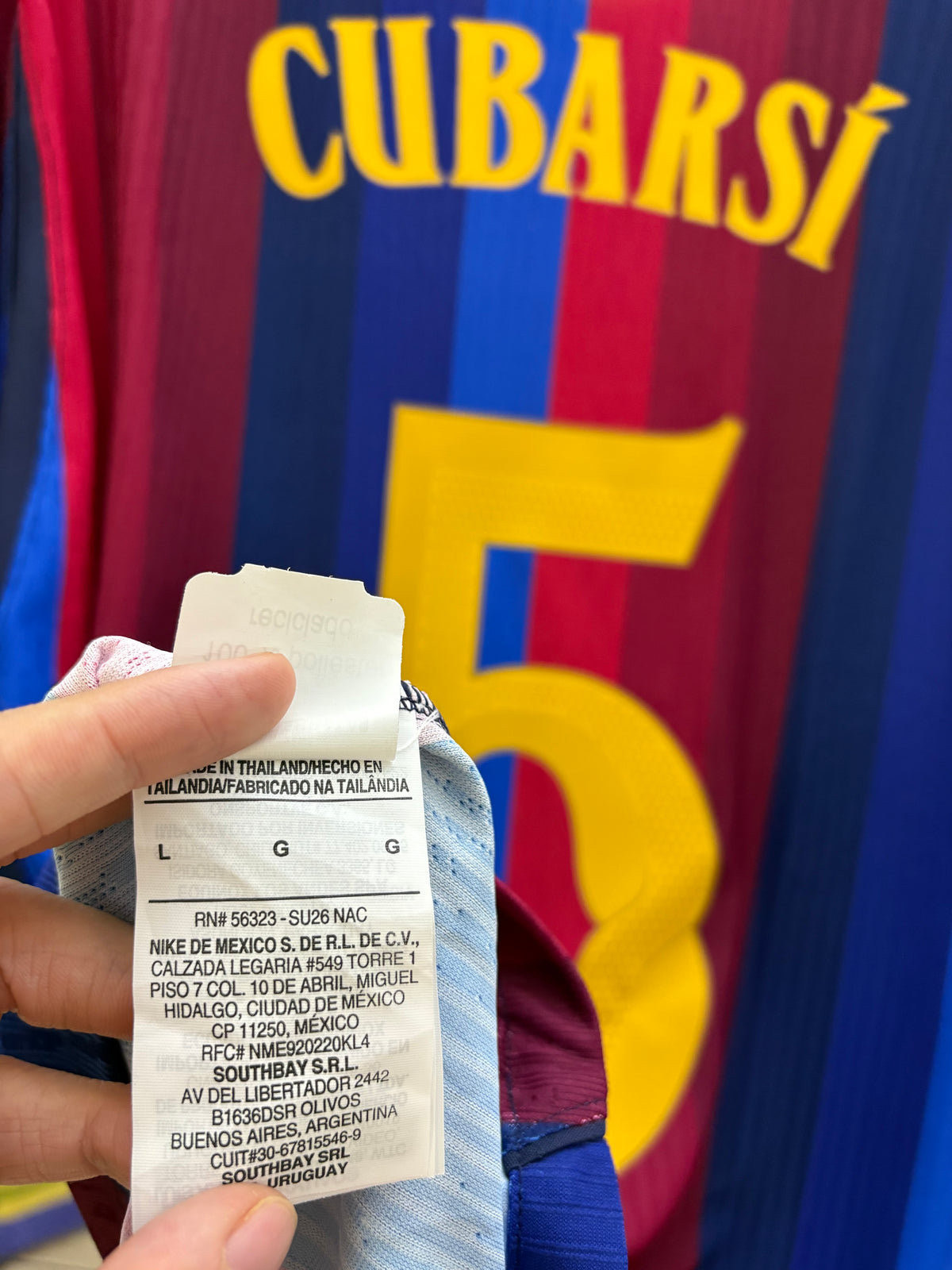 Jersey local FC Barcelona 26/27 CUBARSI CHAMPIONS LEAGUE