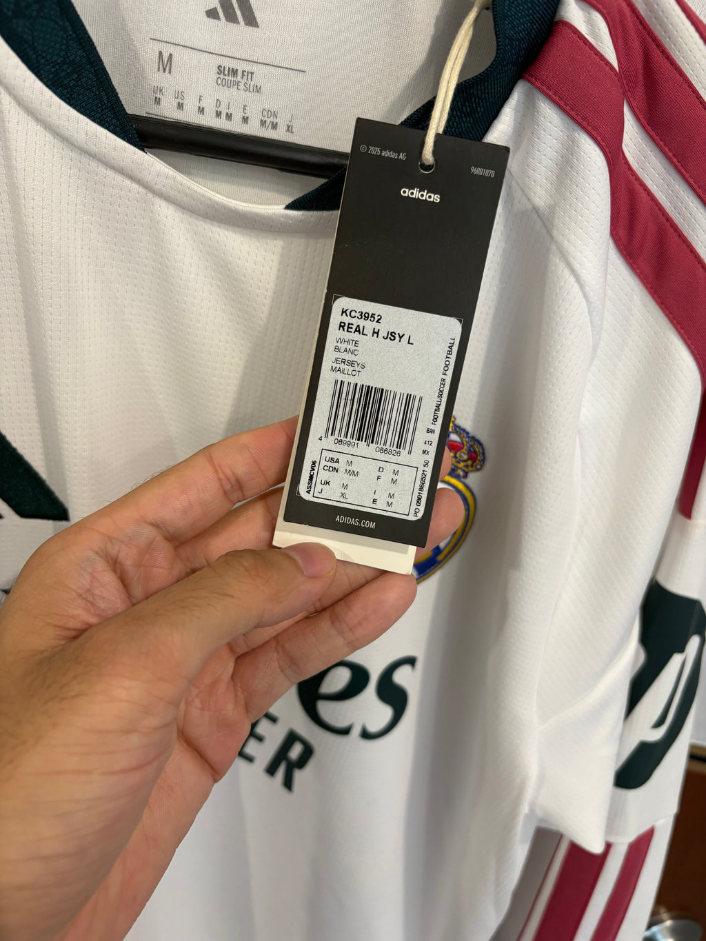 Jersey local Real Madrid 26/27 MANGA LARGA