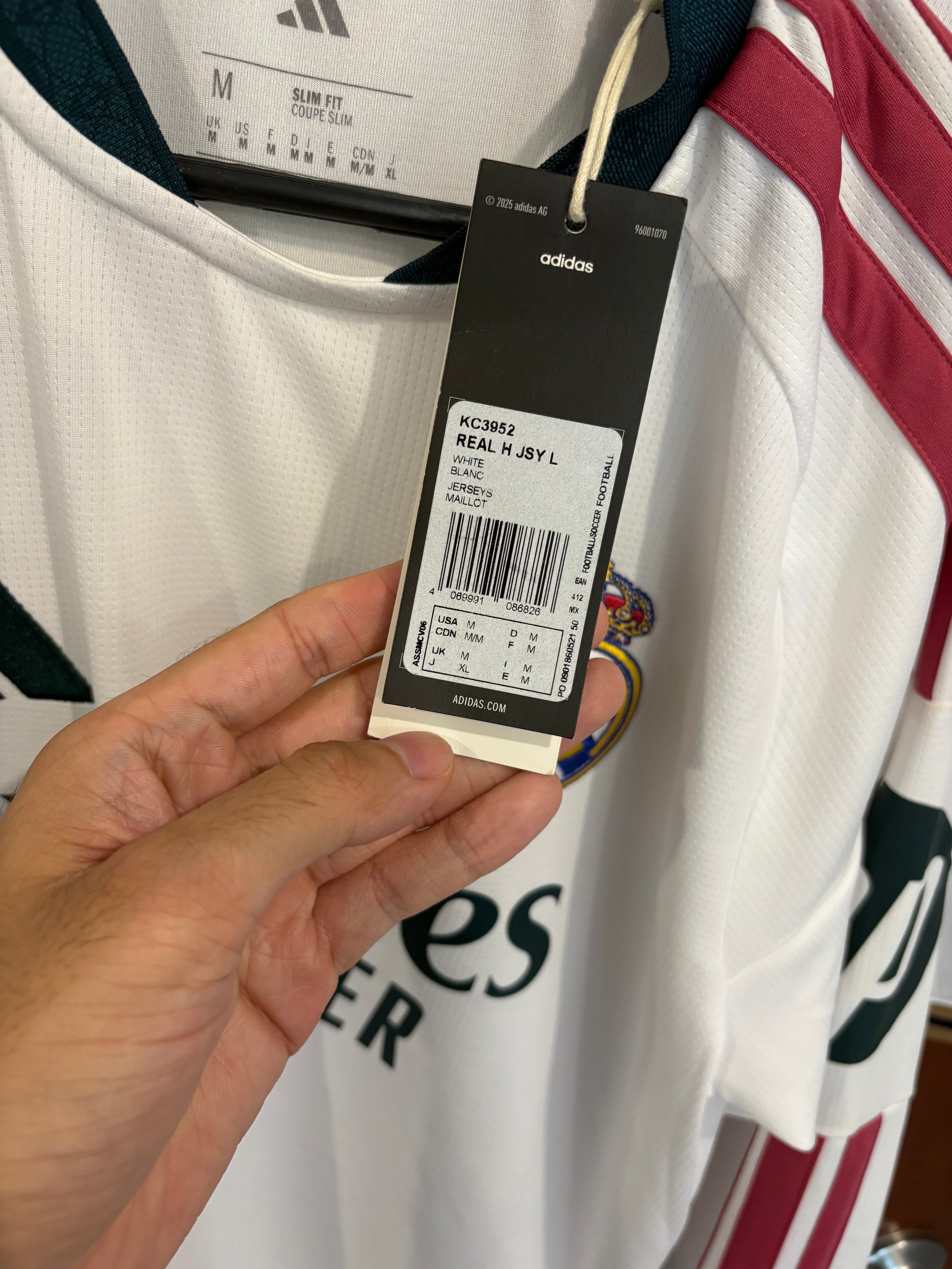 Jersey local Real Madrid 26/27 MANGA LARGA