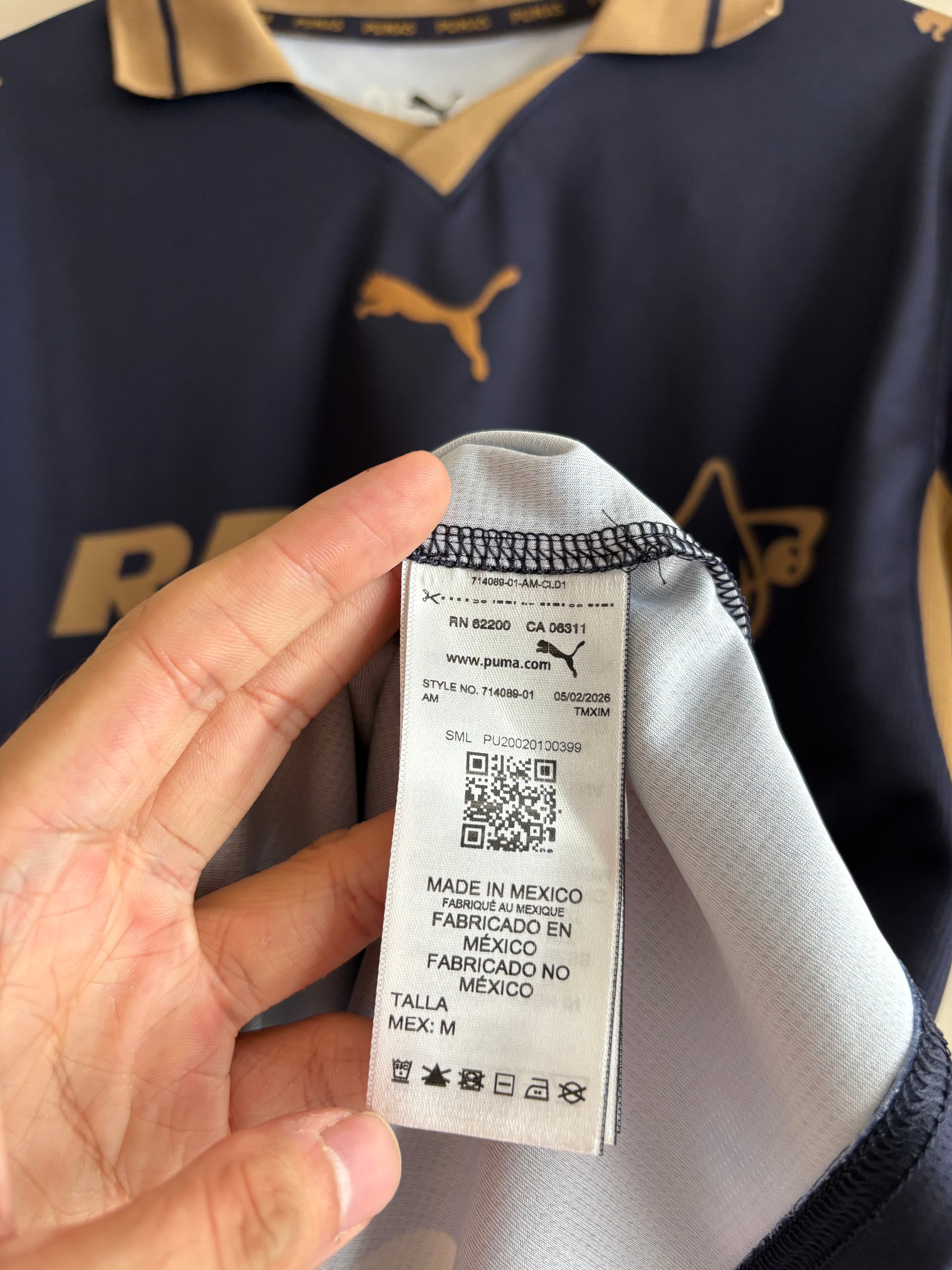 Jersey local Pumas UNAM 2026/27
