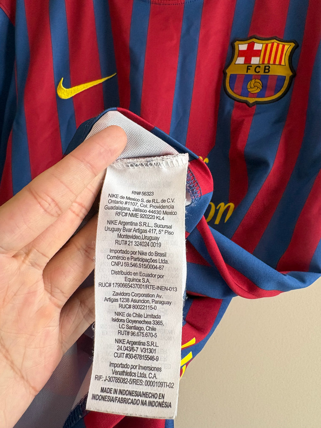 Jersey local  FC Barcelona 11/12