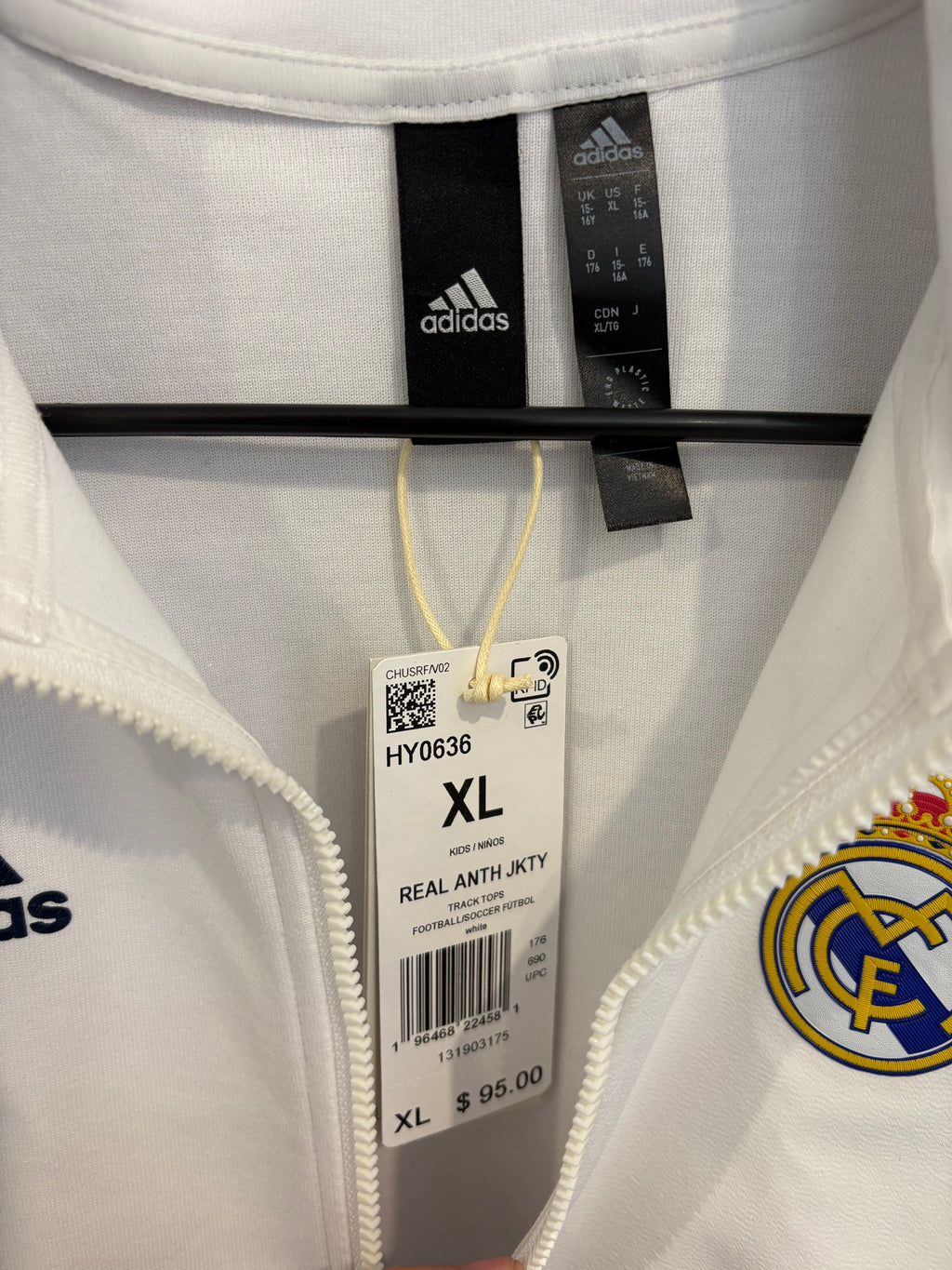 Chamarra Anthem Real Madrid (PARA NIÑOS)