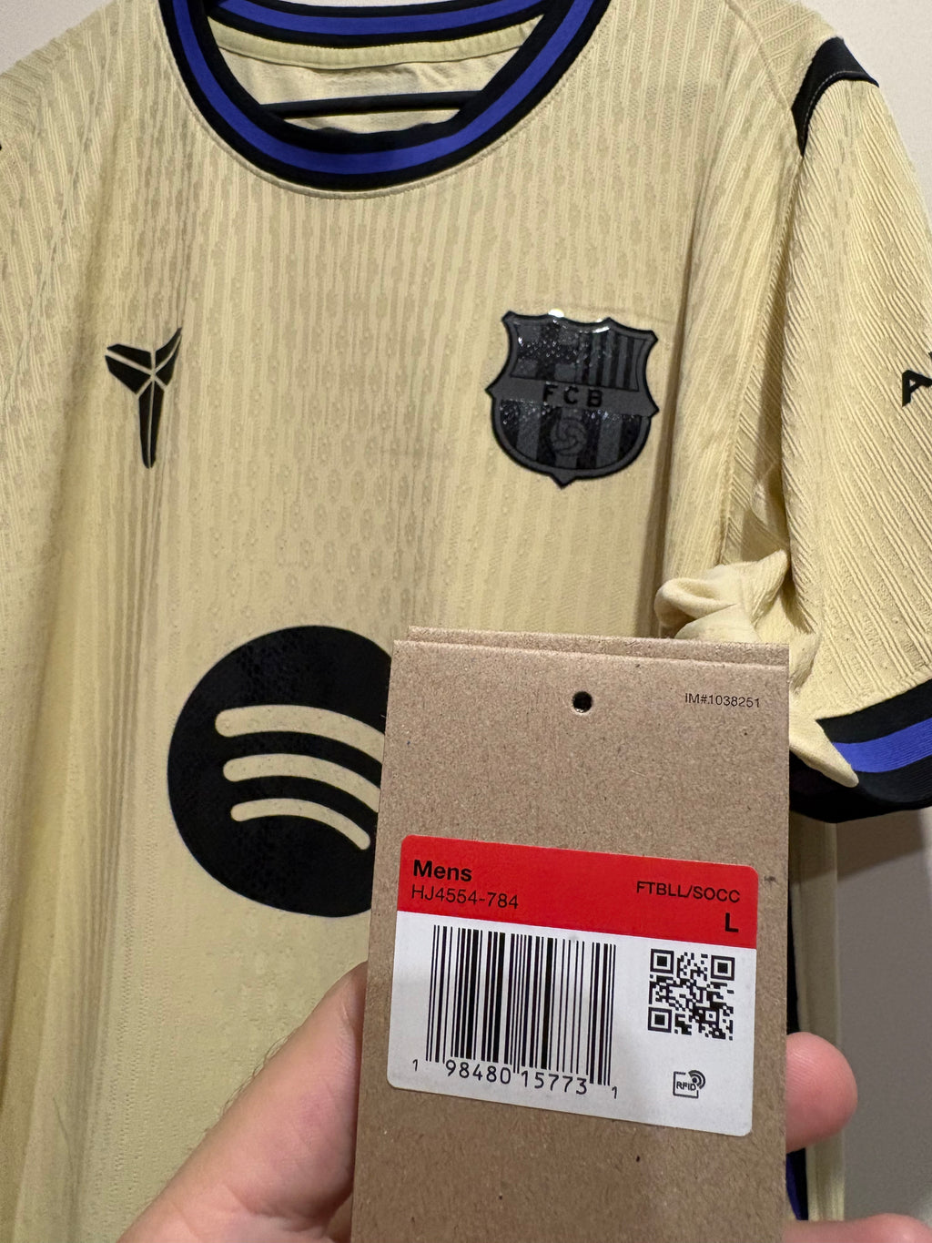 Jersey visitante 25/26 FC Barcelona