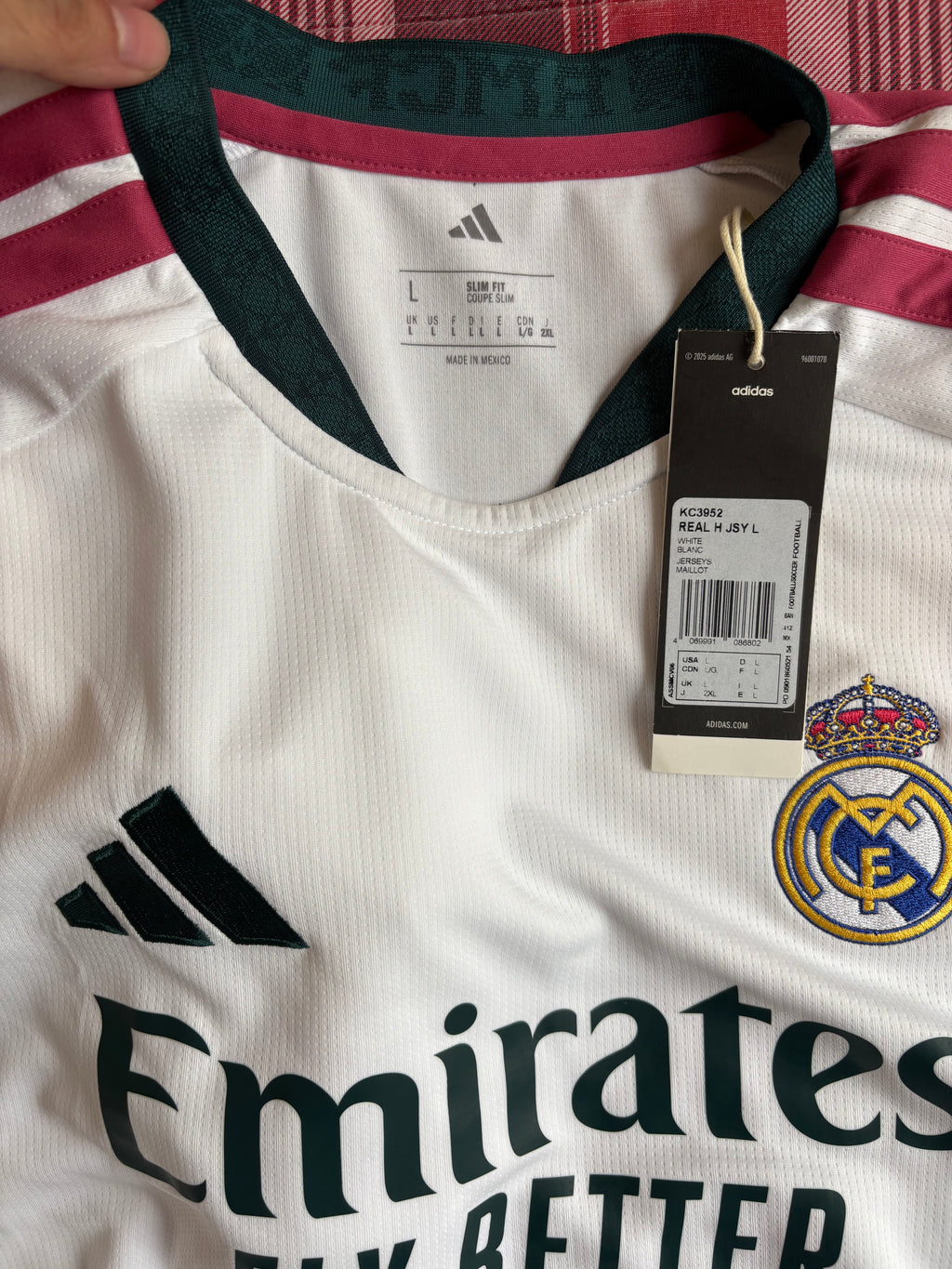 Jersey local Real Madrid 26/27 MANGA LARGA