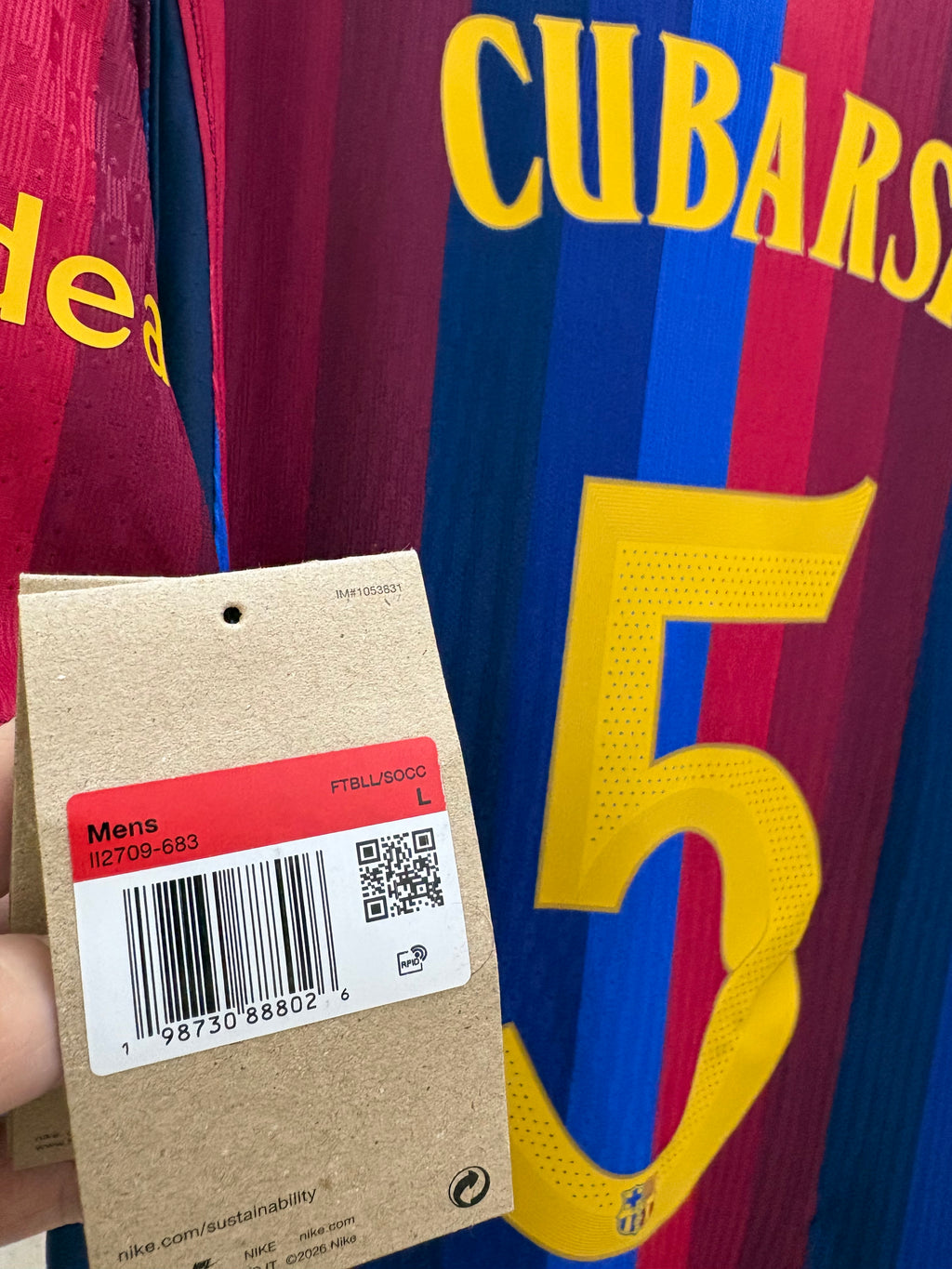 Jersey local FC Barcelona 26/27 CUBARSI CHAMPIONS LEAGUE