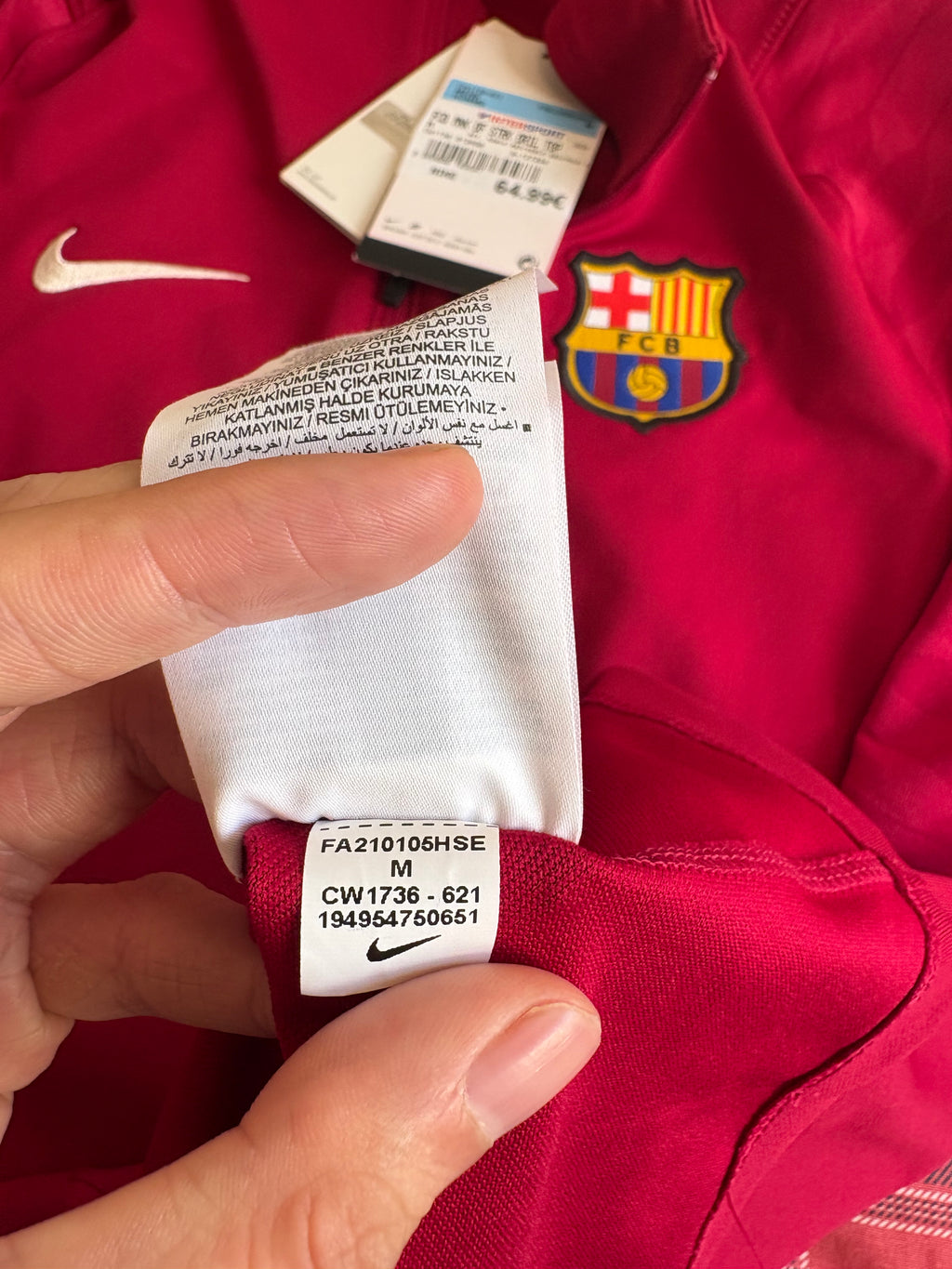 Sudadera de entrenamiento FC Barcelona