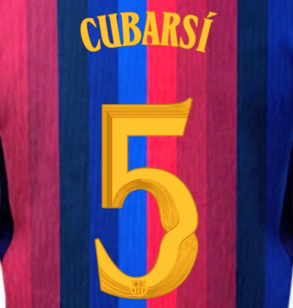 Dorsal Original CUBARSI 2026/27