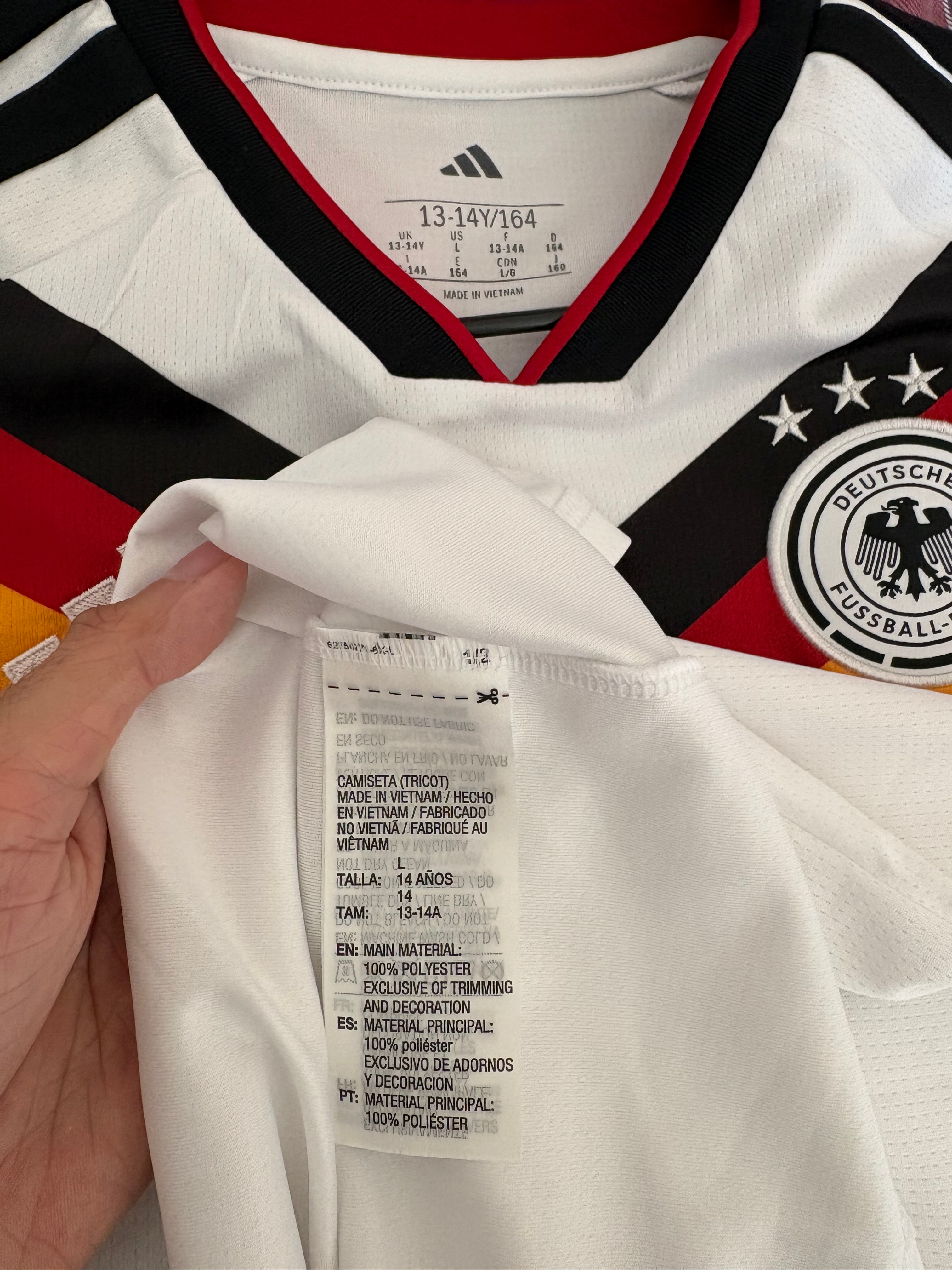 Jersey local Selección Nacional de Alemania (PARA NIÑOS)