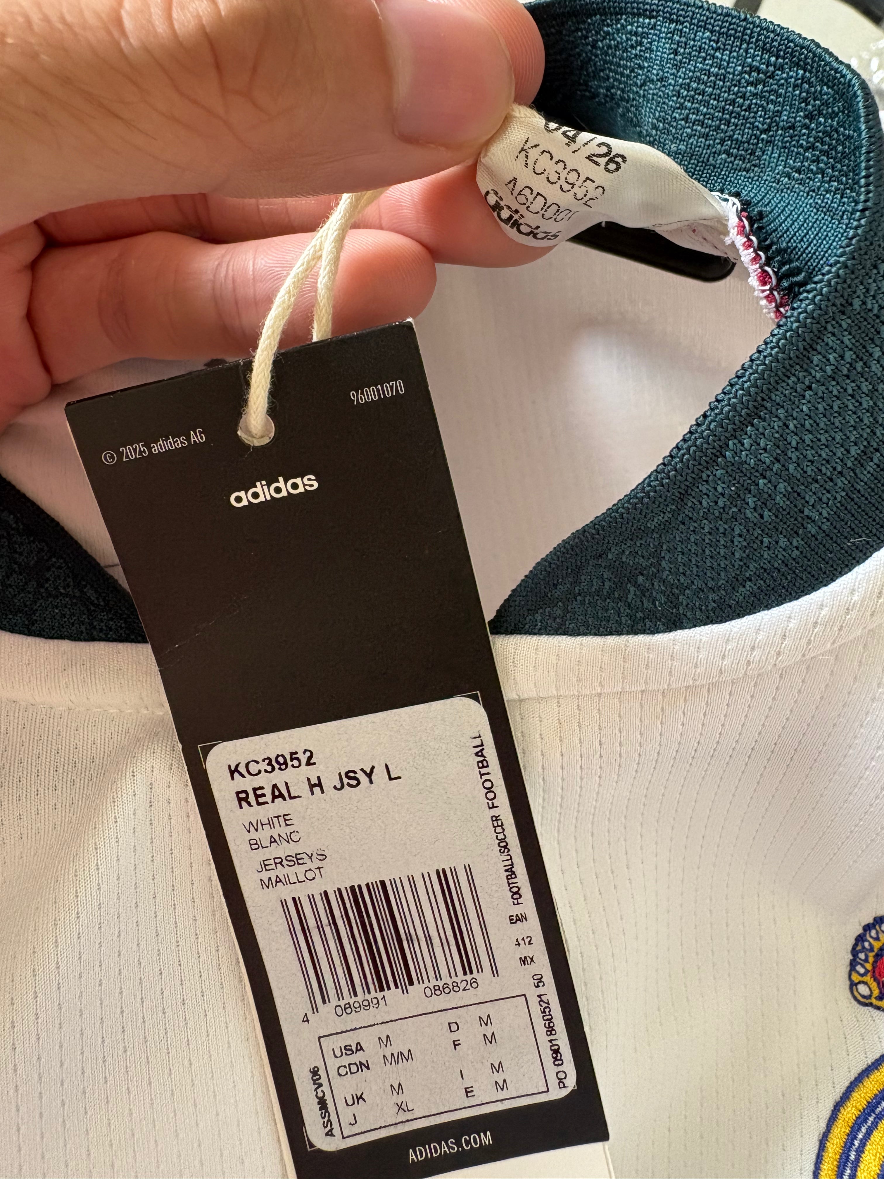 Jersey local Real Madrid 26/27 MANGA LARGA