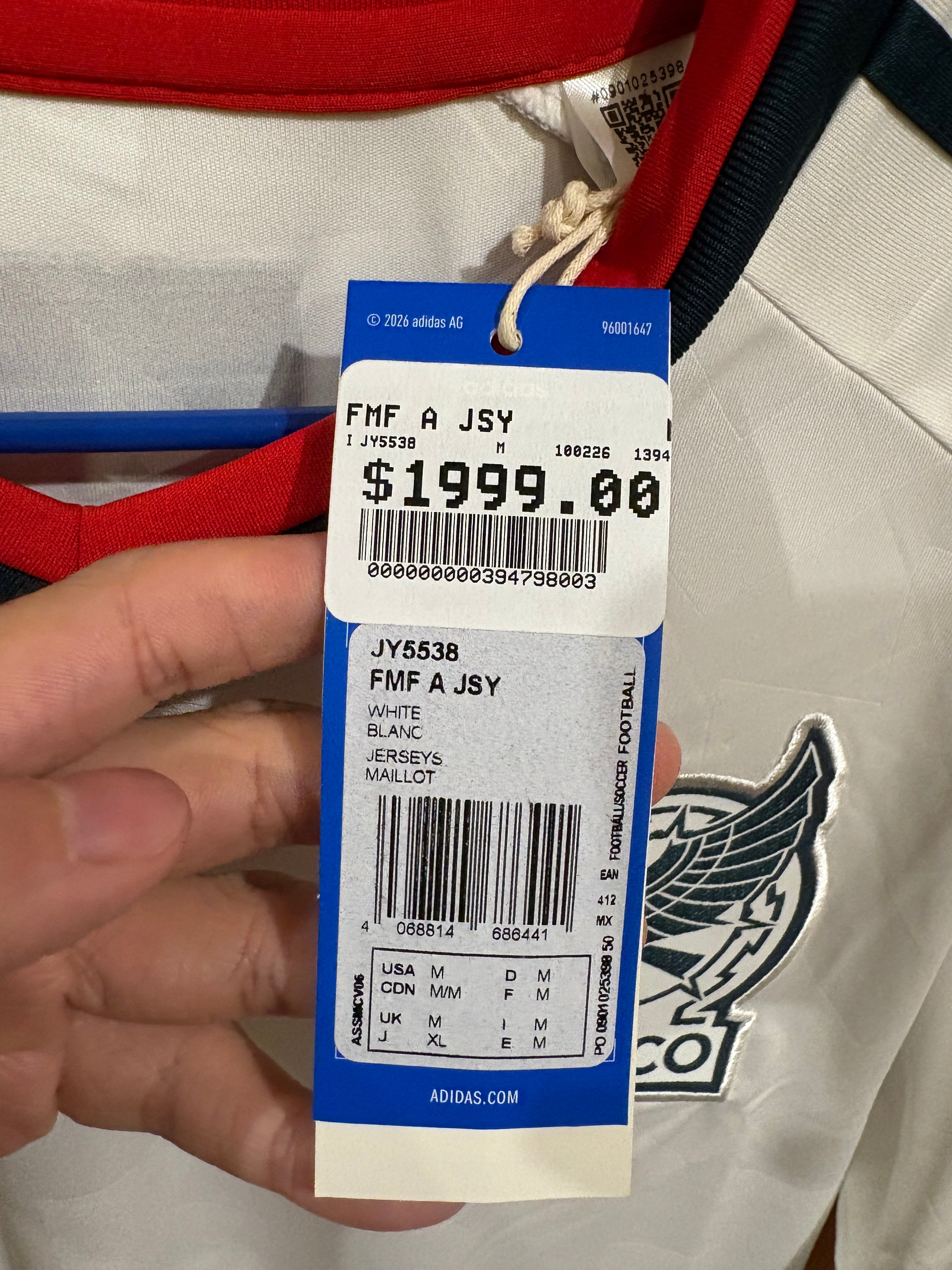 Jersey visitante Selección Nacional de Mexico 2026