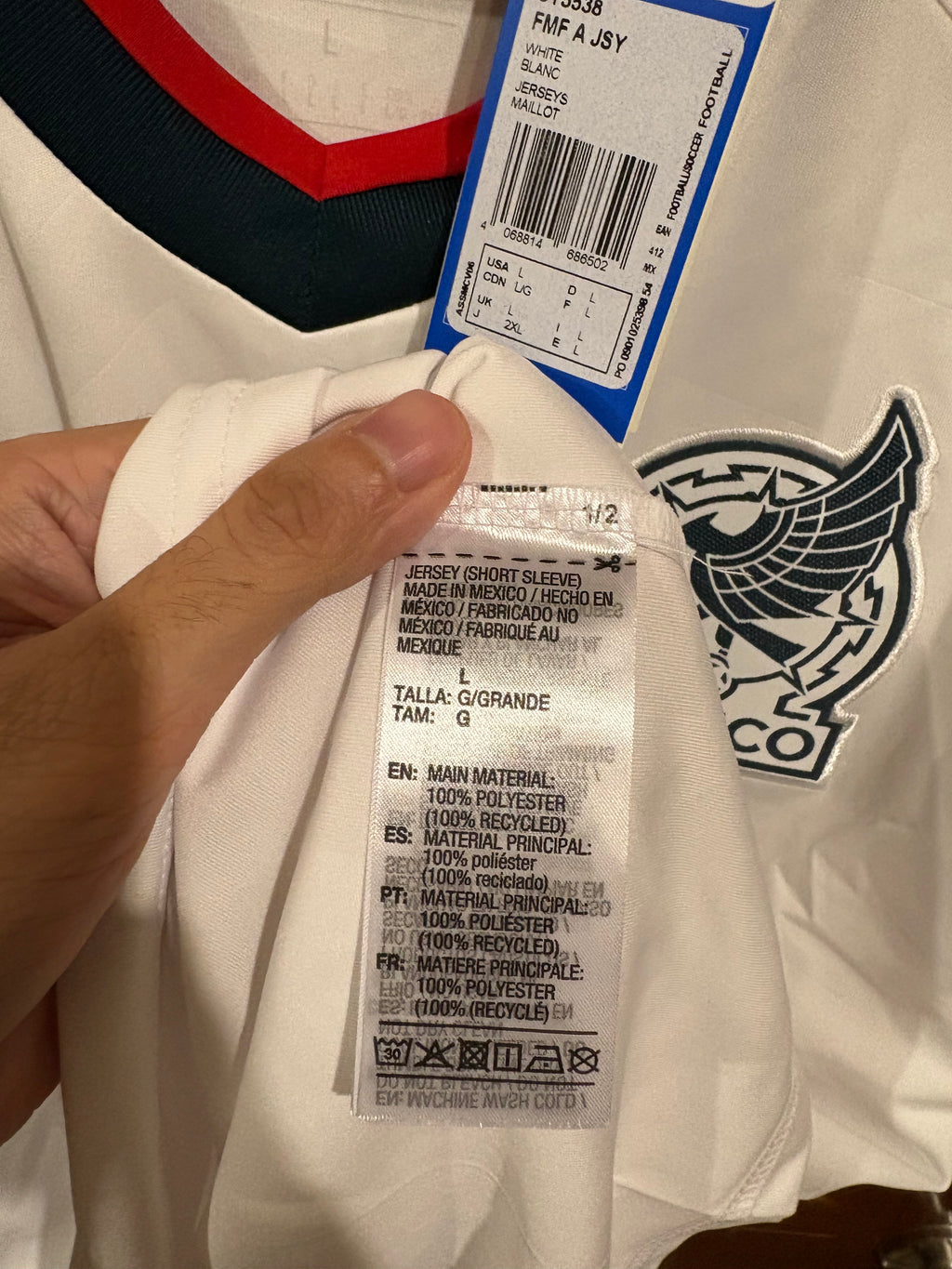Jersey visitante Selección Nacional de Mexico 2026