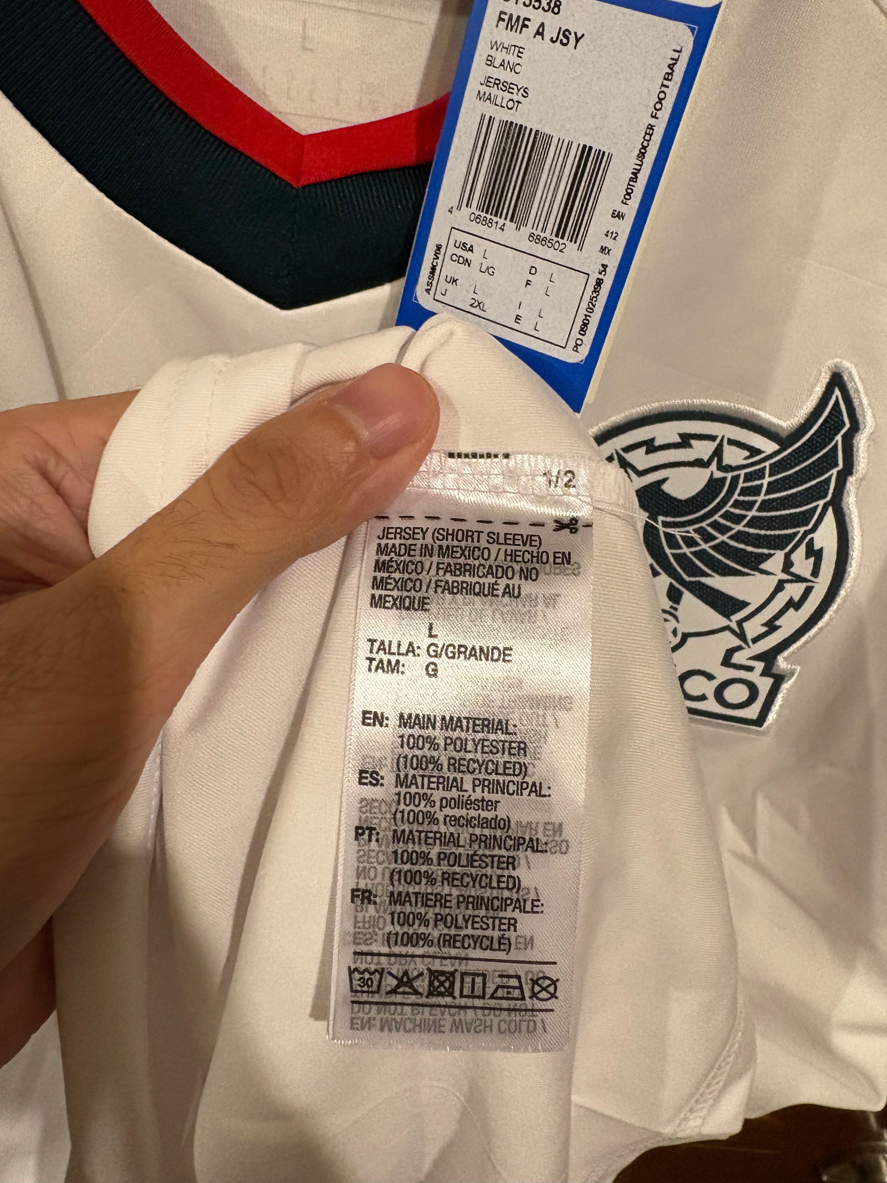 Jersey visitante Selección Nacional de Mexico 2026