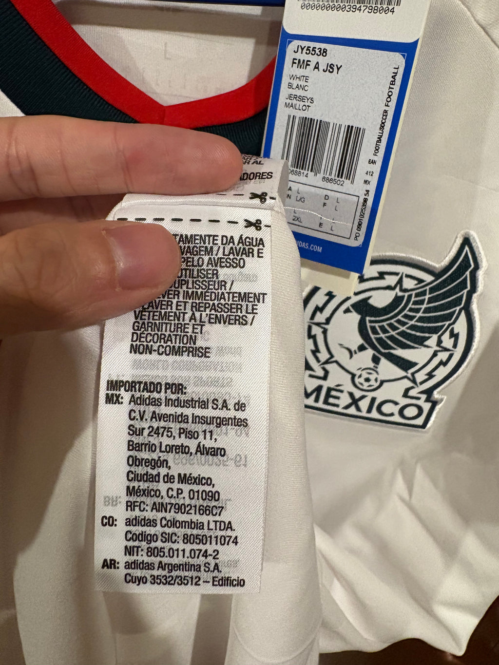 Jersey visitante Selección Nacional de Mexico 2026