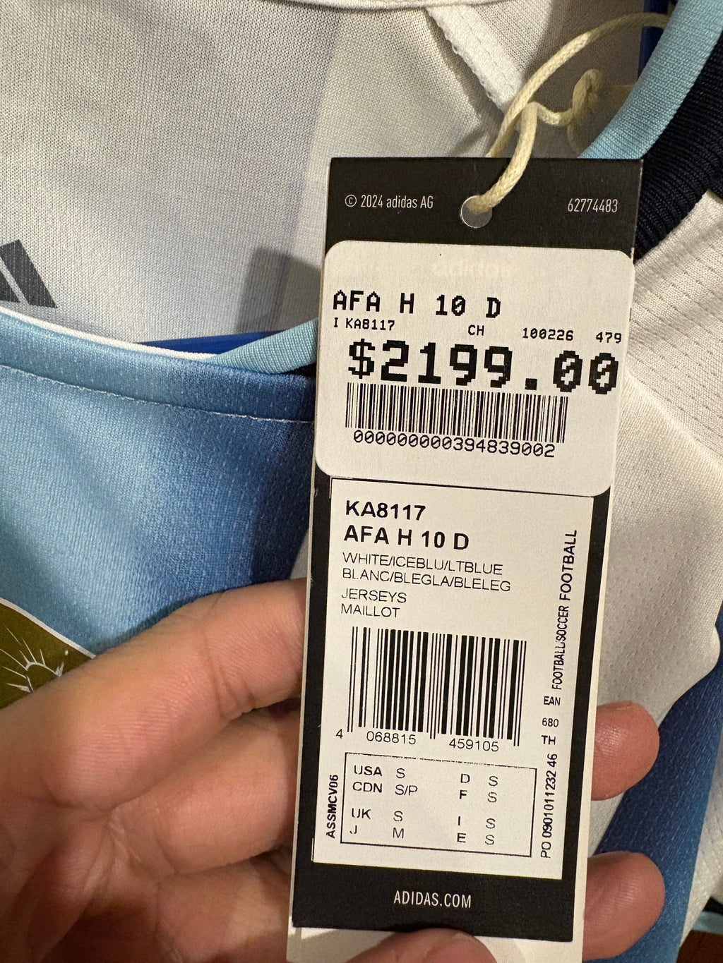 Jersey local Selección Nacional de Argentina 2026 (MESSI)