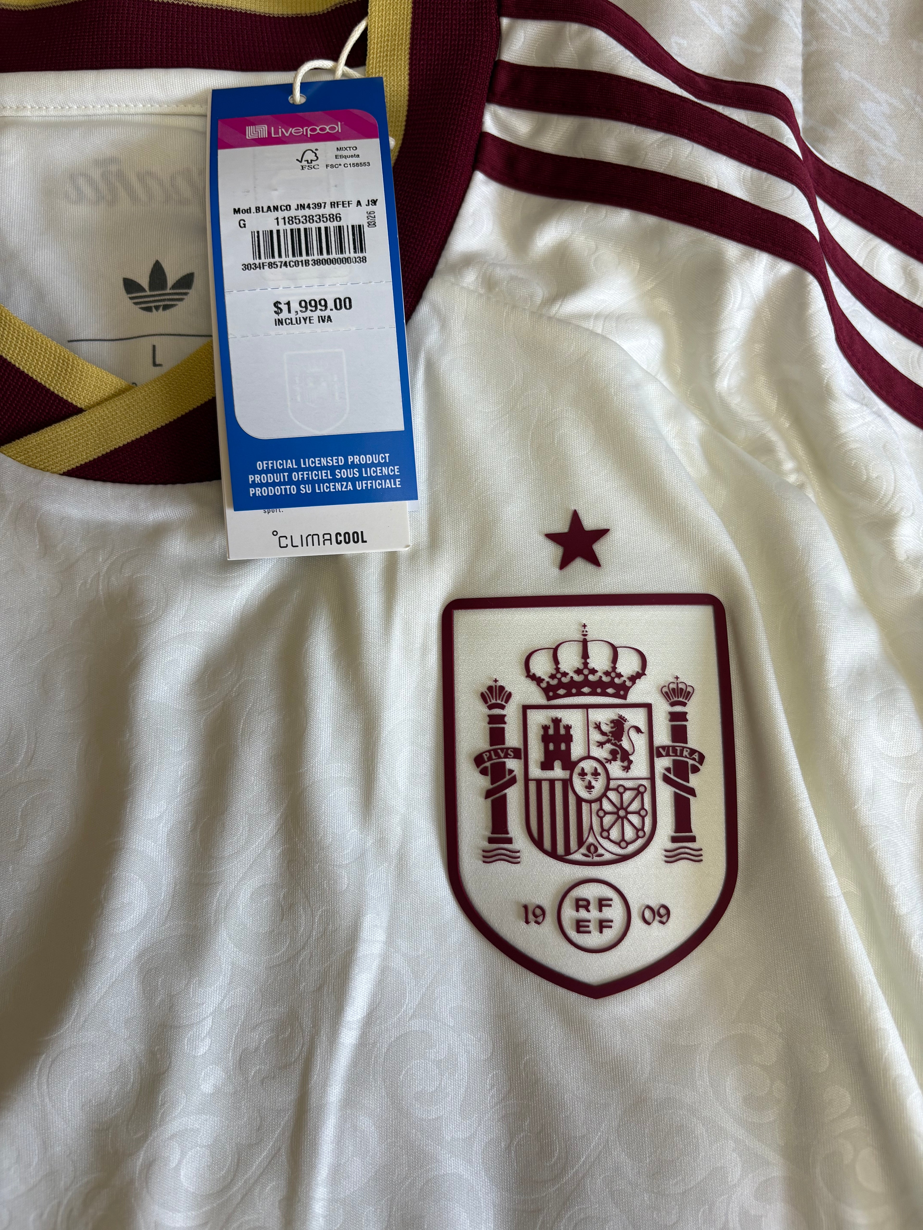 Jersey visita Seleccion Nacional de España 2026