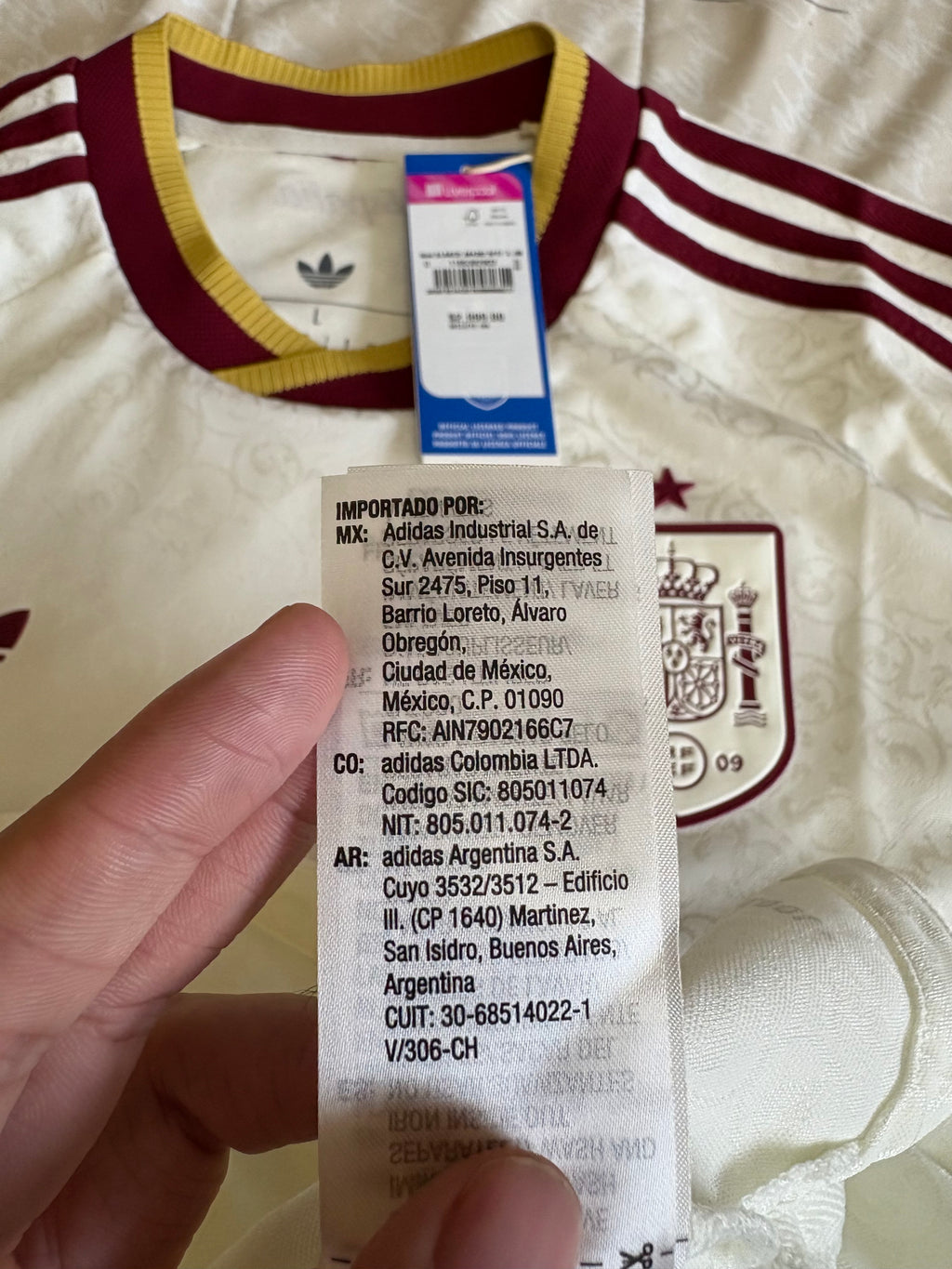 Jersey visitante Selección Nacional de España 2026