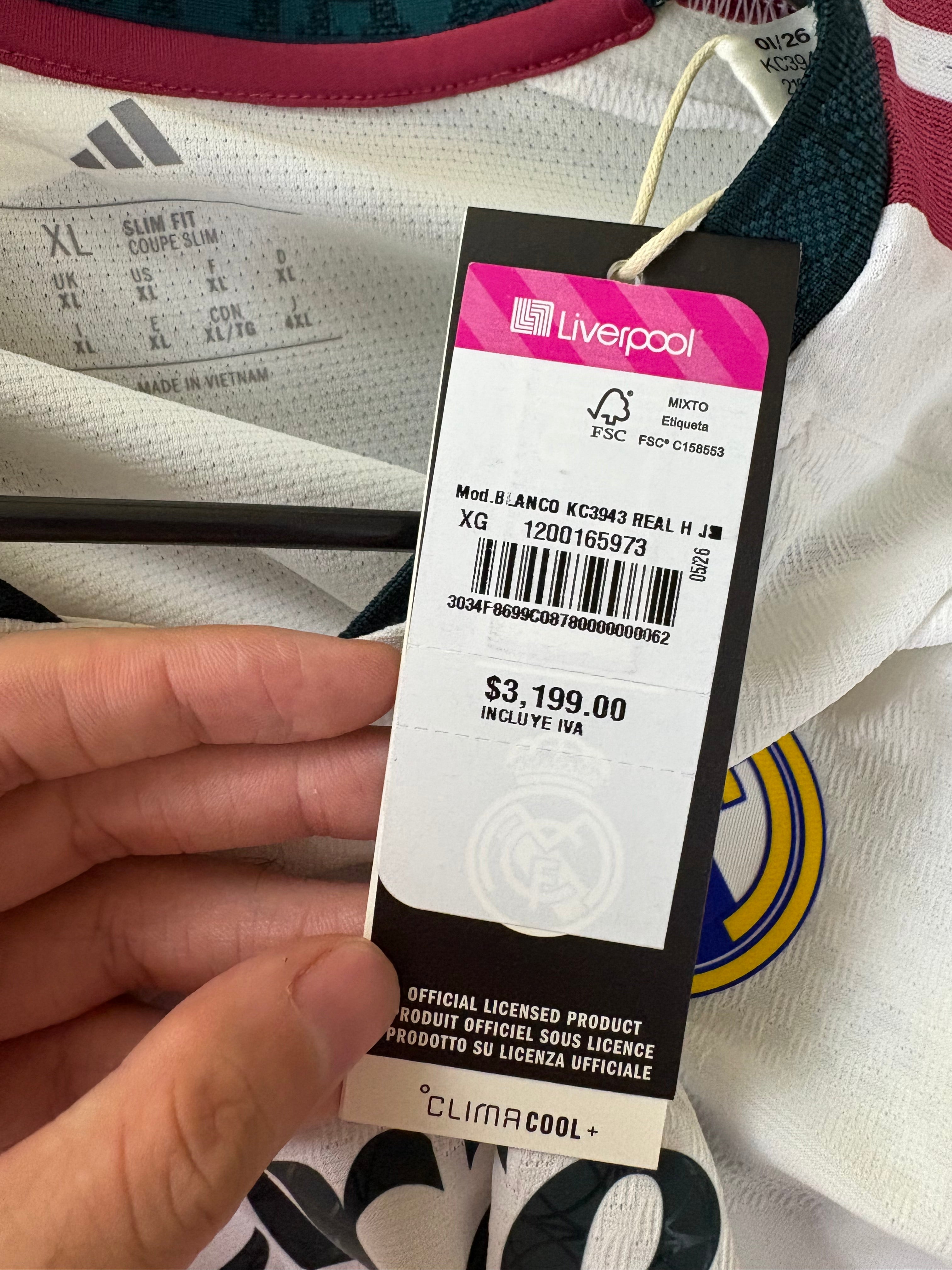 Jersey local Real Madrid 26/27 MANGA LARGA