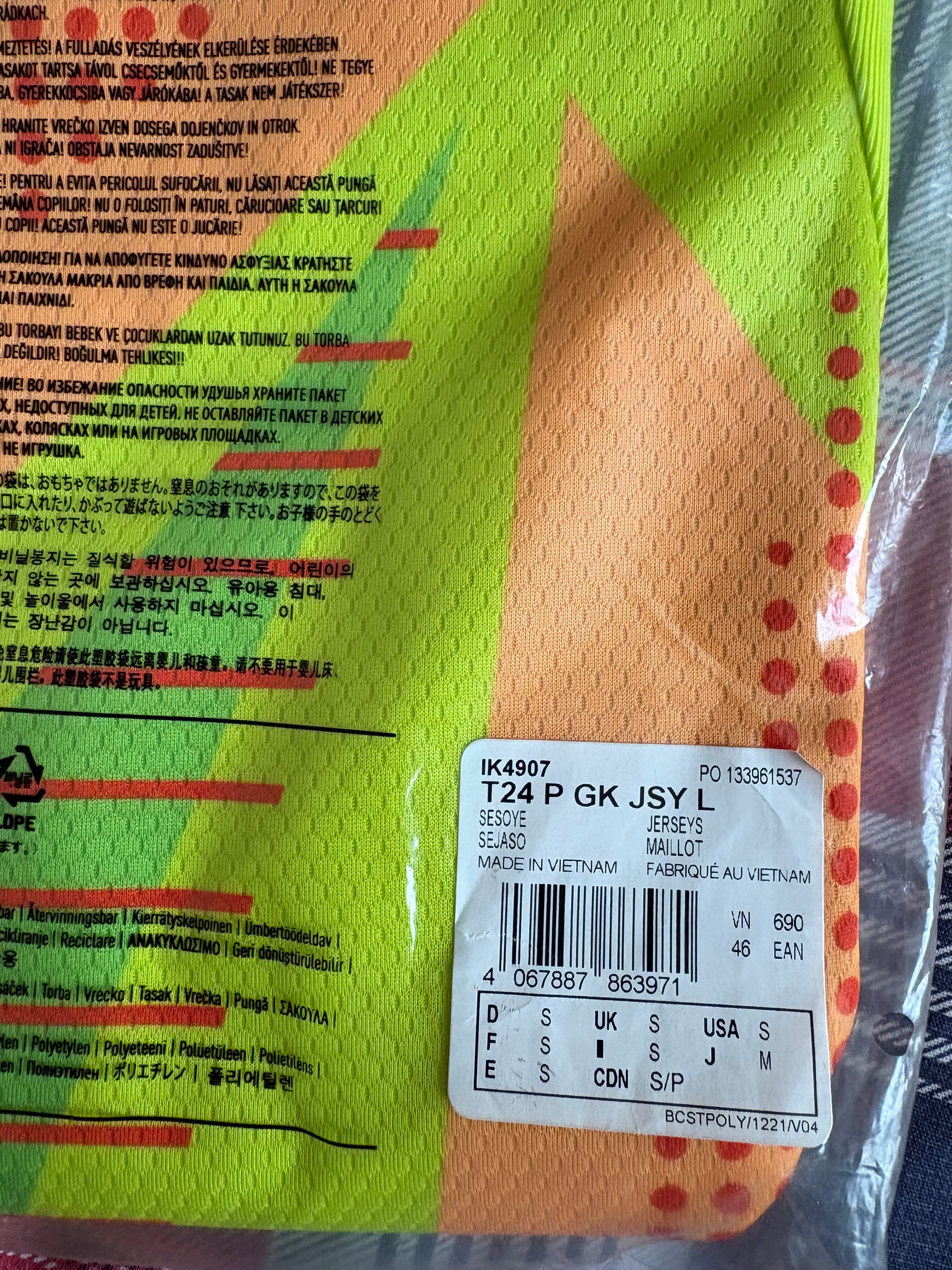 Jersey de portero Adidas Template