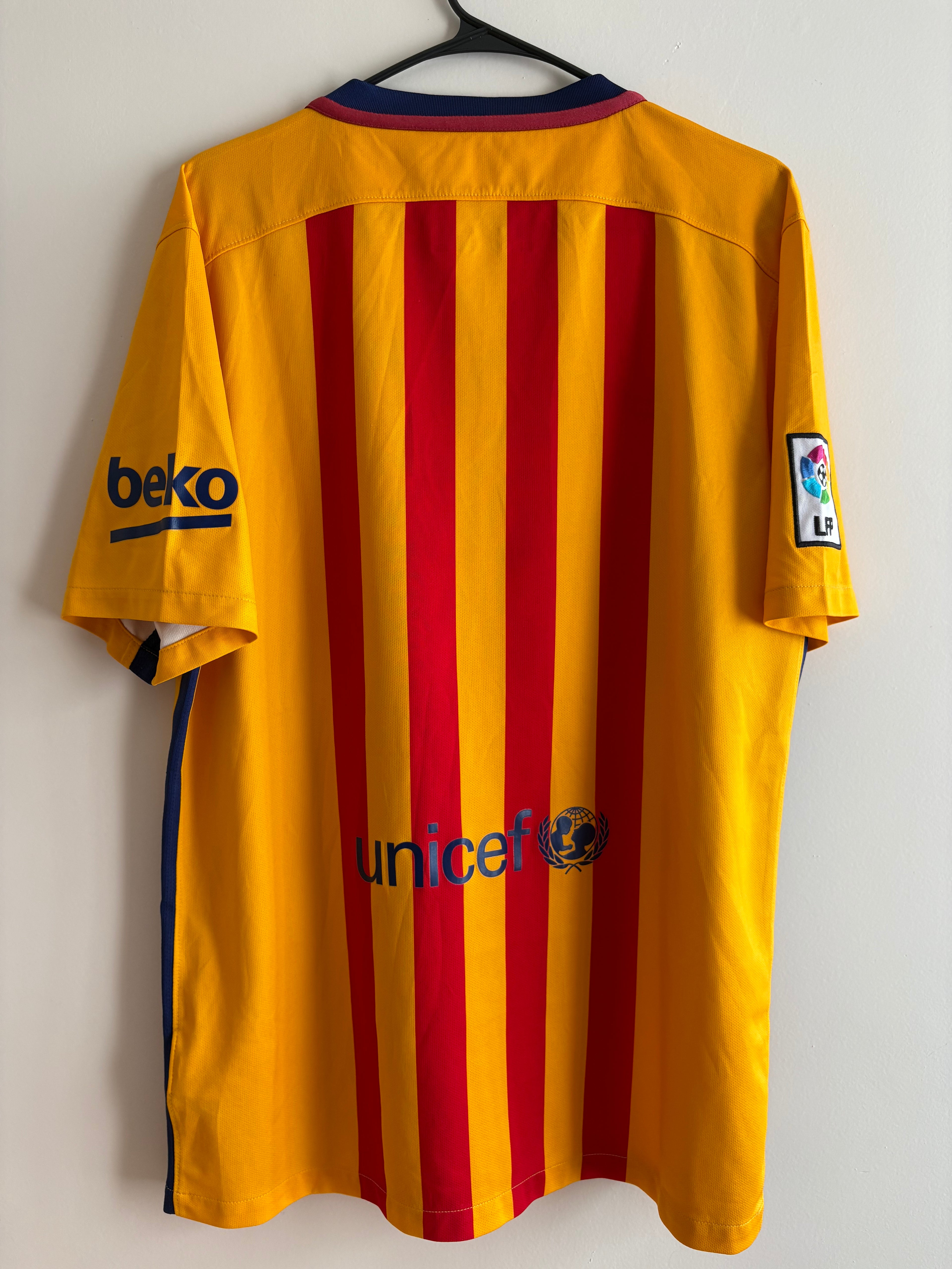 Jersey visitante FC Barcelona 15/16