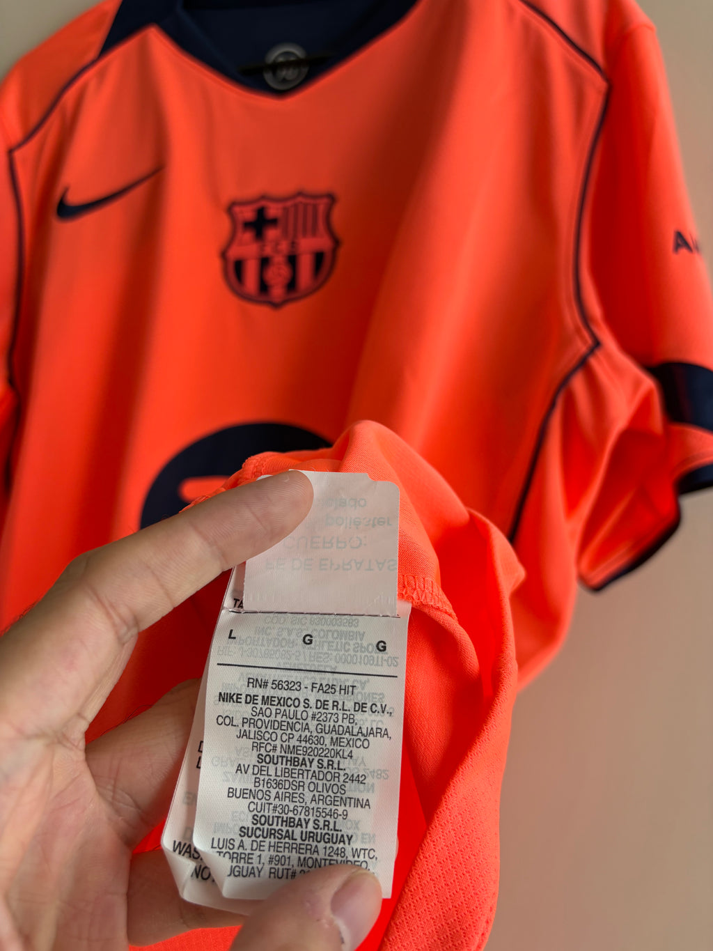 Jersey tercera equipación FC Barcelona 25/26