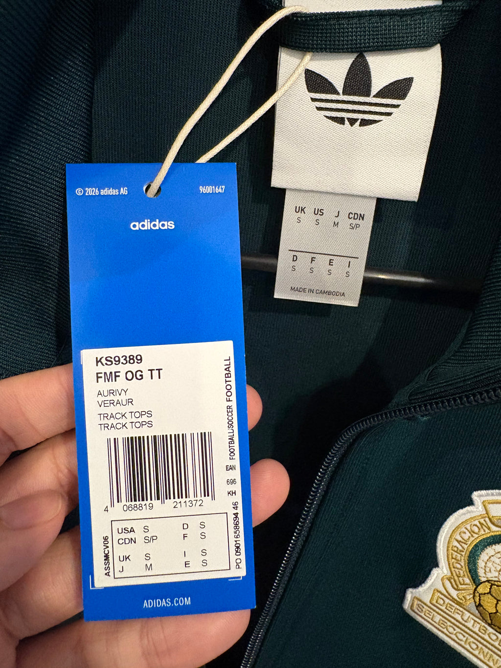 Chamarra Adidas Original Selección Nacional de México