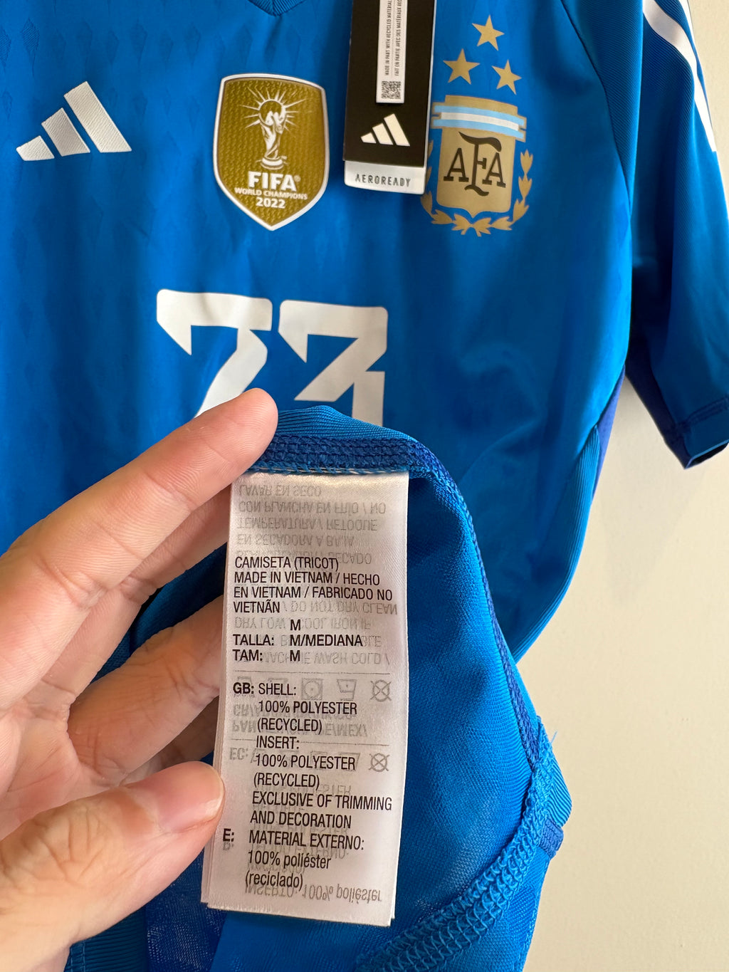 JERSEY DE PORTERO SELECCION NACIONAL DE ARGENTINA DIBU MARTINEZ