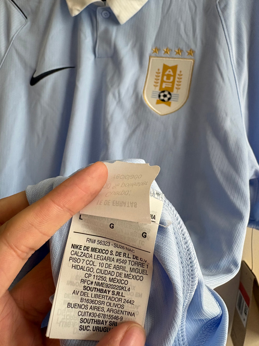 Jersey local Selección Nacional de Uruguay 26/27