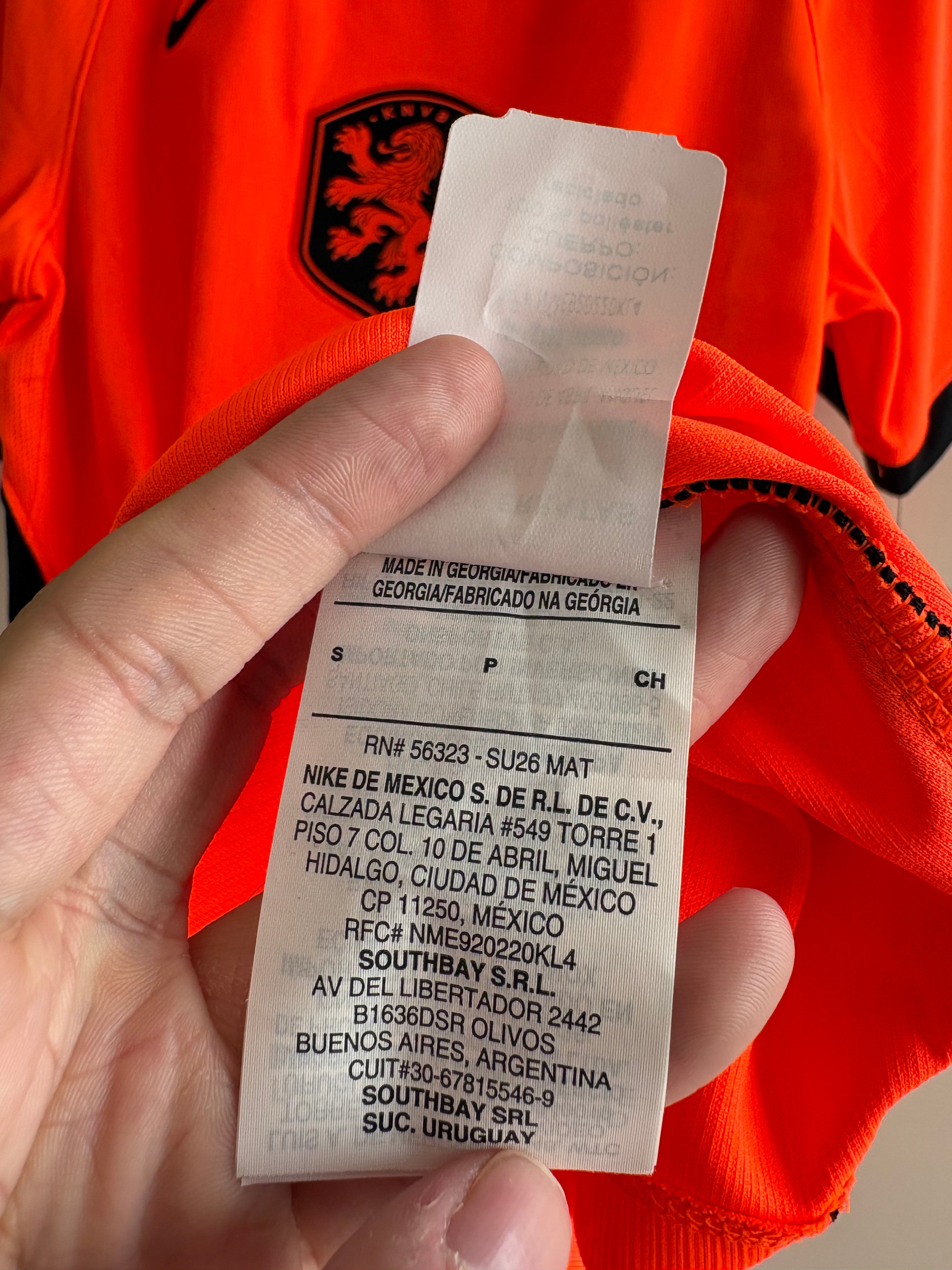 Jersey local Selección Nacional de Países Bajos