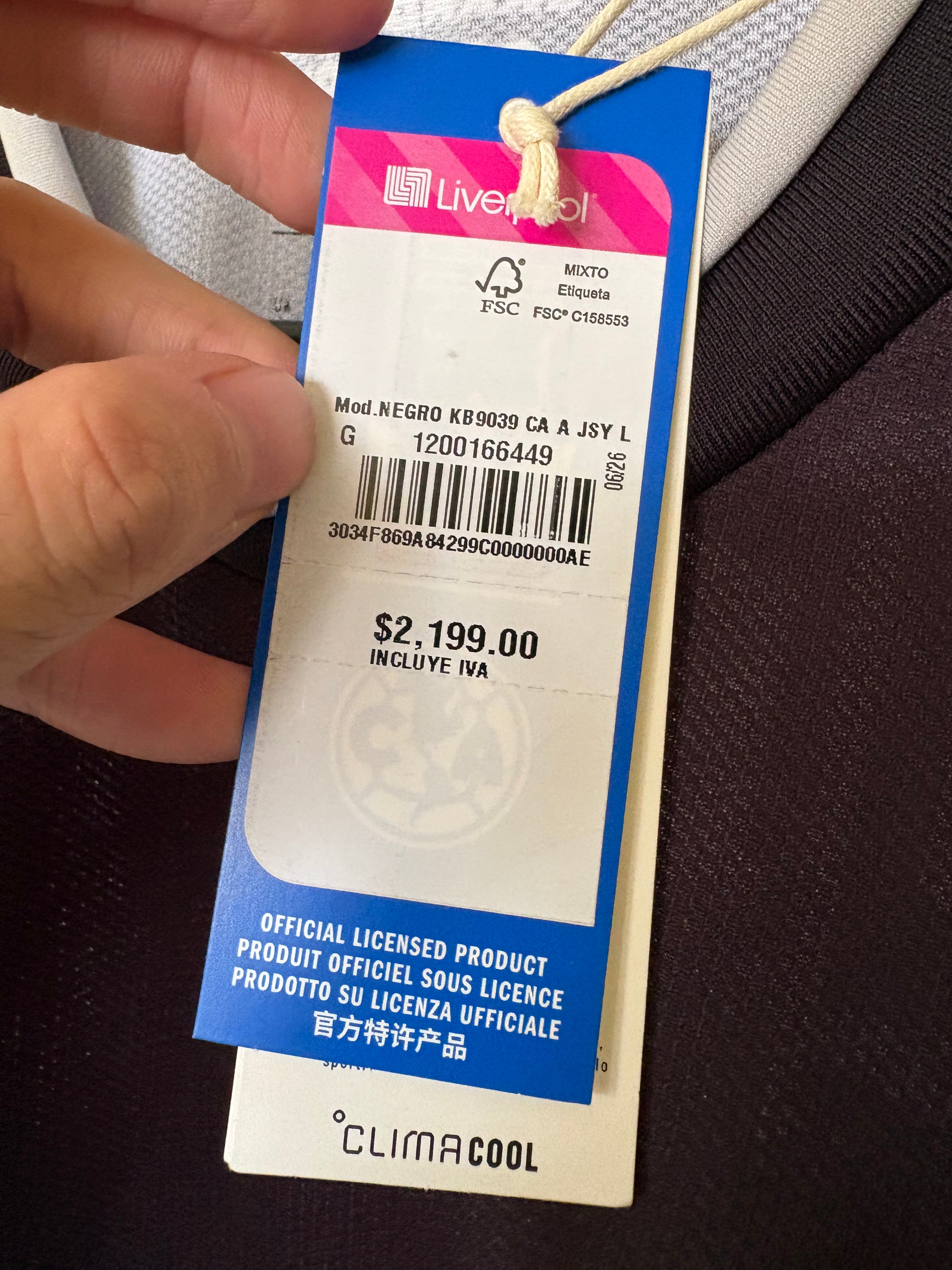 Jersey visita Club América 2026/27 MANGA LARGA