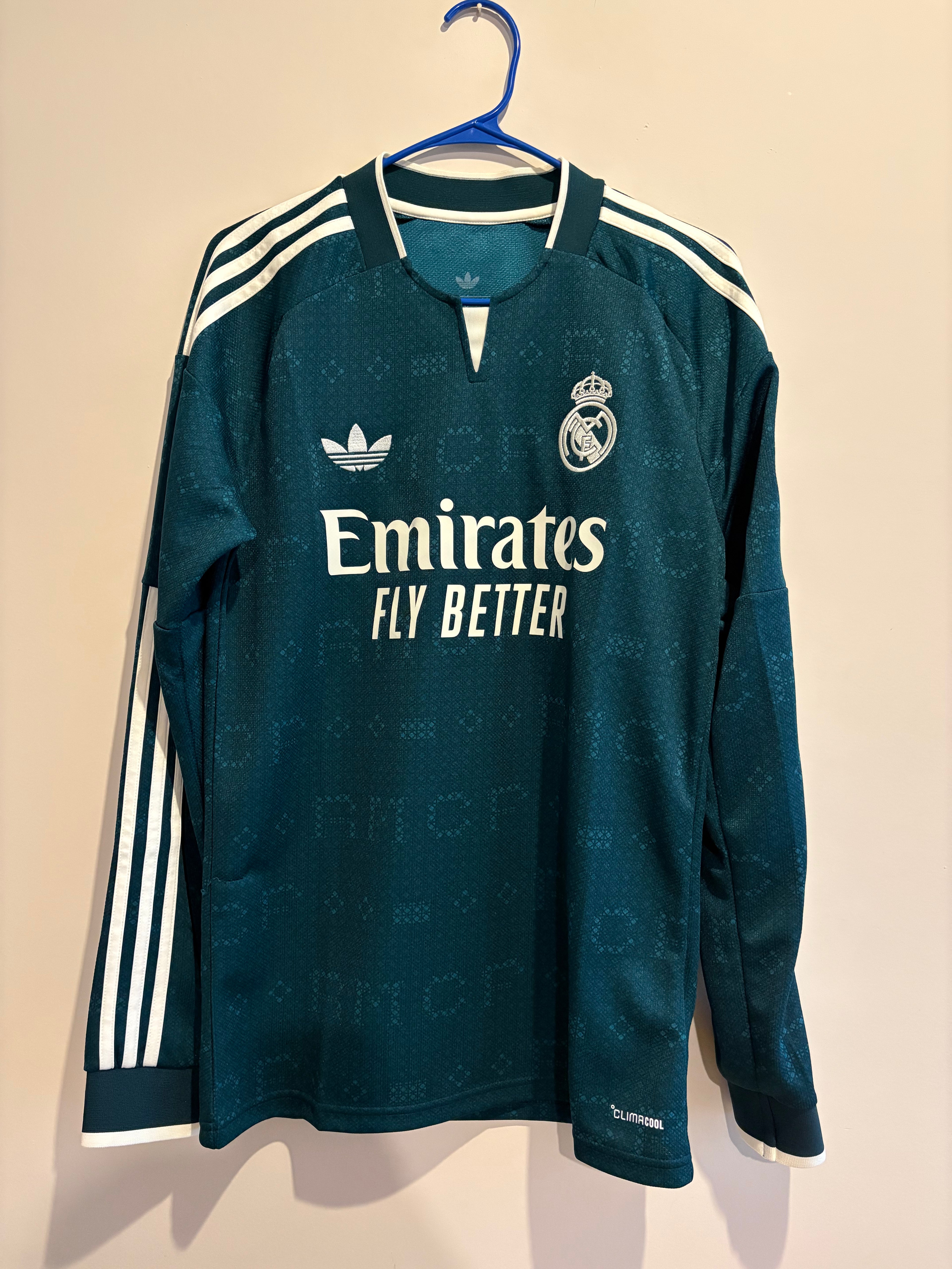 Jersey visitante Real Madrid 2025/26  MANGA LARGA