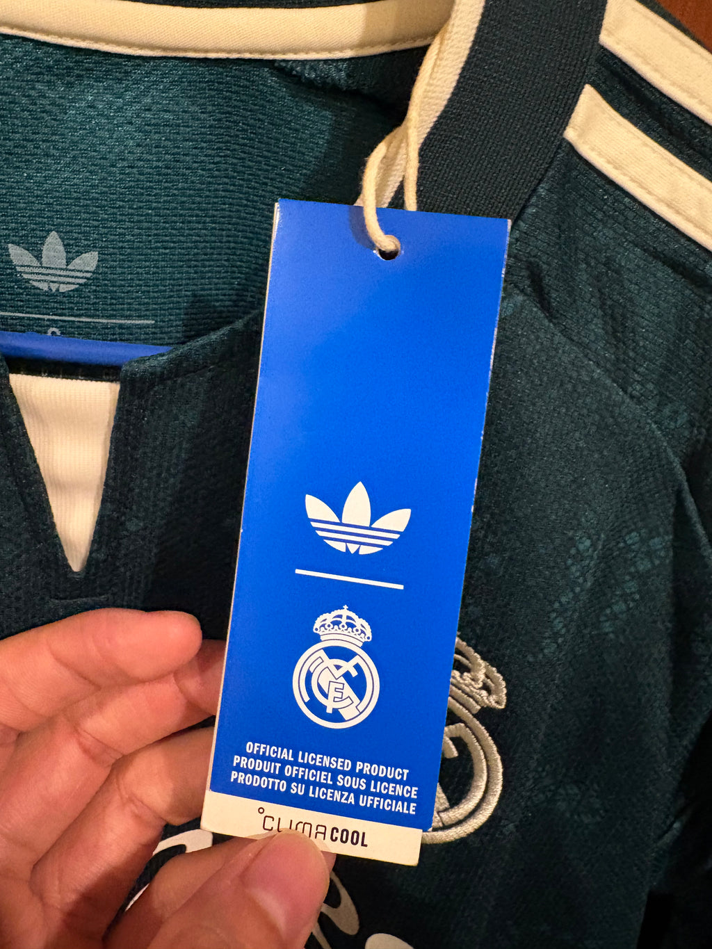 Jersey visitante Real Madrid 2025/26  MANGA LARGA