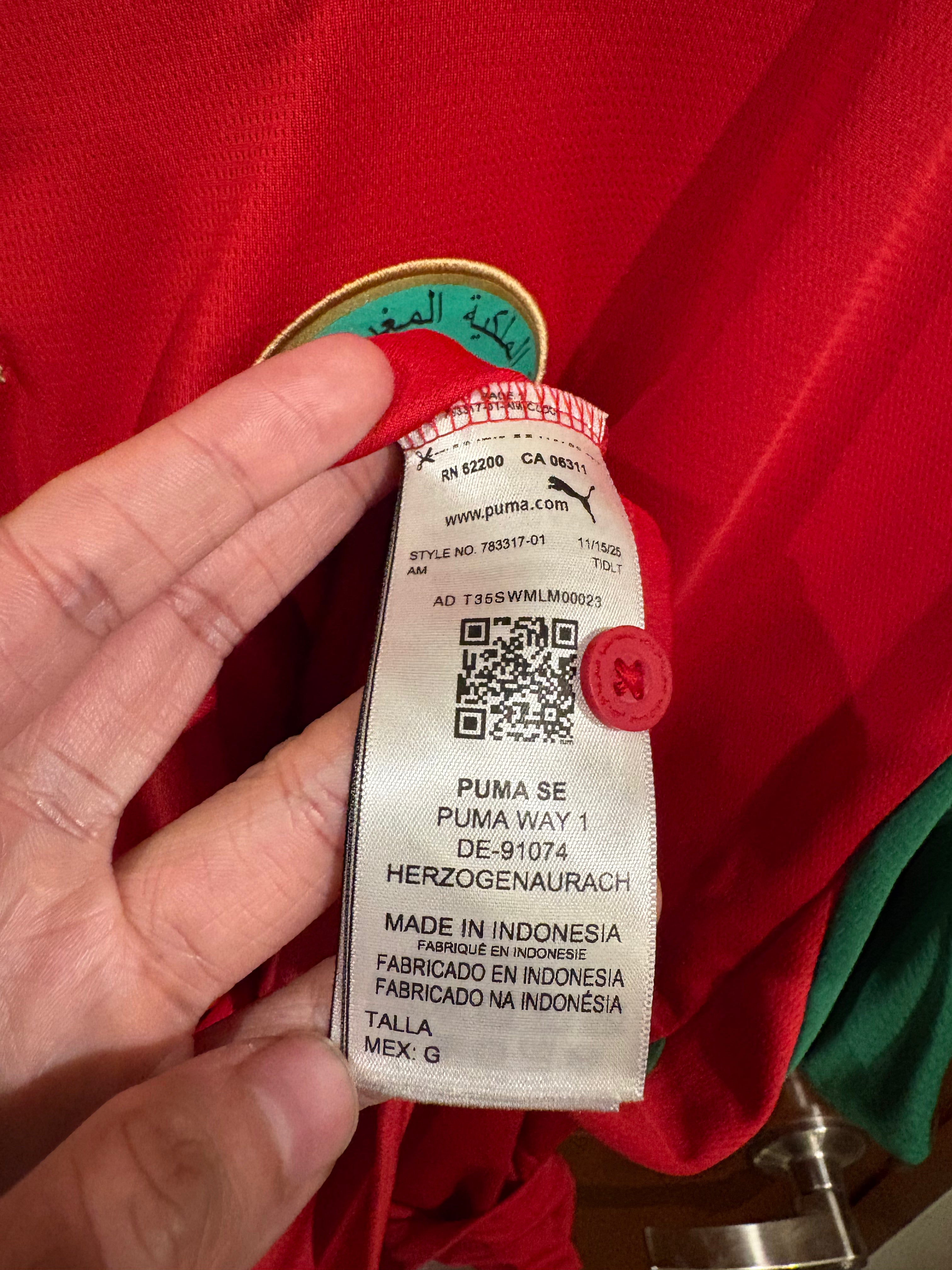 Jersey local Selección Nacional de Marruecos 2026/27
