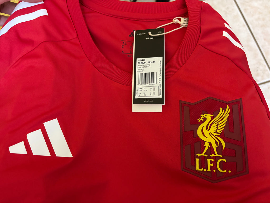 Jersey de entrenamiento adidas Futbol Tiro 25 Competition (CON ESCUDO LIVERPOOL FC APLICADO)