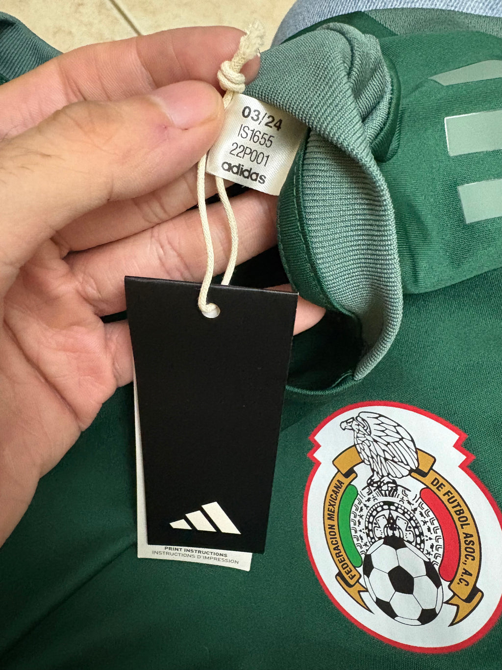 Jersey de entrenamiento Tiro 24 Competition (CON ESCUDO SELECCIÓN NACIONAL DE MÉXICO APLICADO)