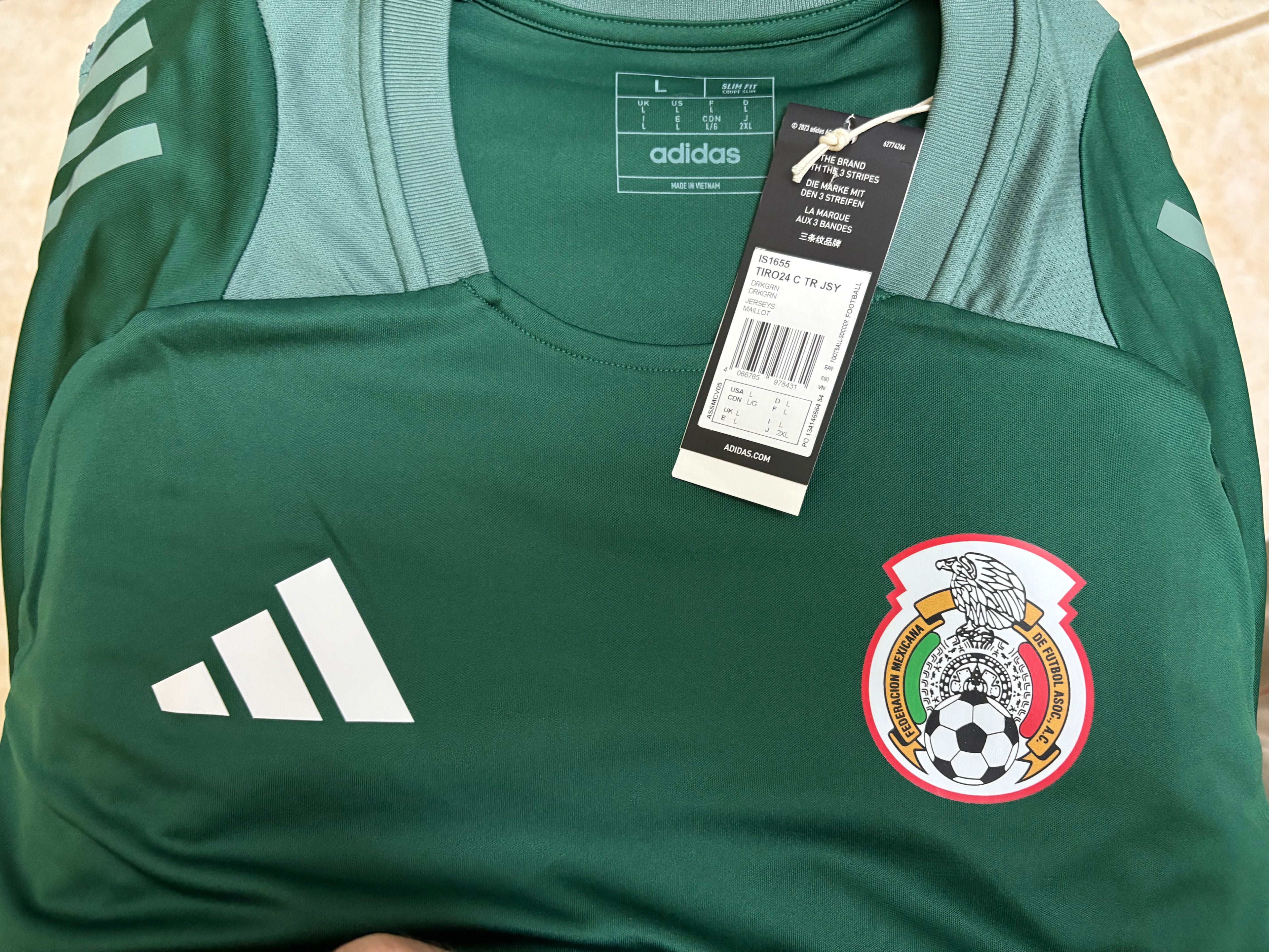 Jersey de entrenamiento Tiro 24 Competition (CON ESCUDO SELECCIÓN NACIONAL DE MÉXICO APLICADO)