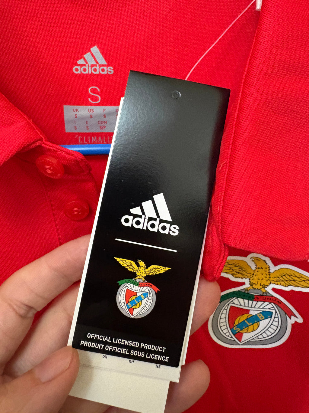 Camisa tipo Polo Benfica
