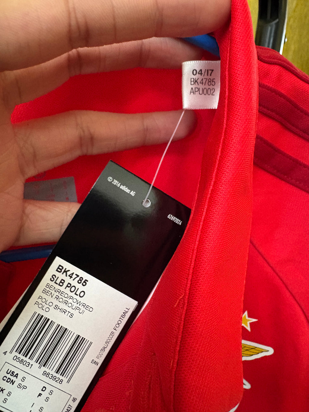 Camisa tipo Polo Benfica